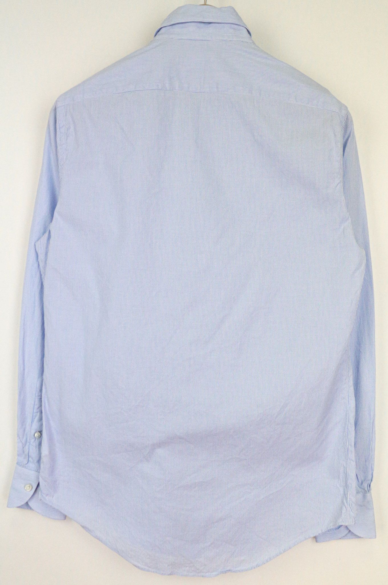 Suitsupply 37/14 1/2 Blue Slim Cotton Stripe Shirt 75808 Size US S / EU 44-46 / 1 - 2 Thumbnail
