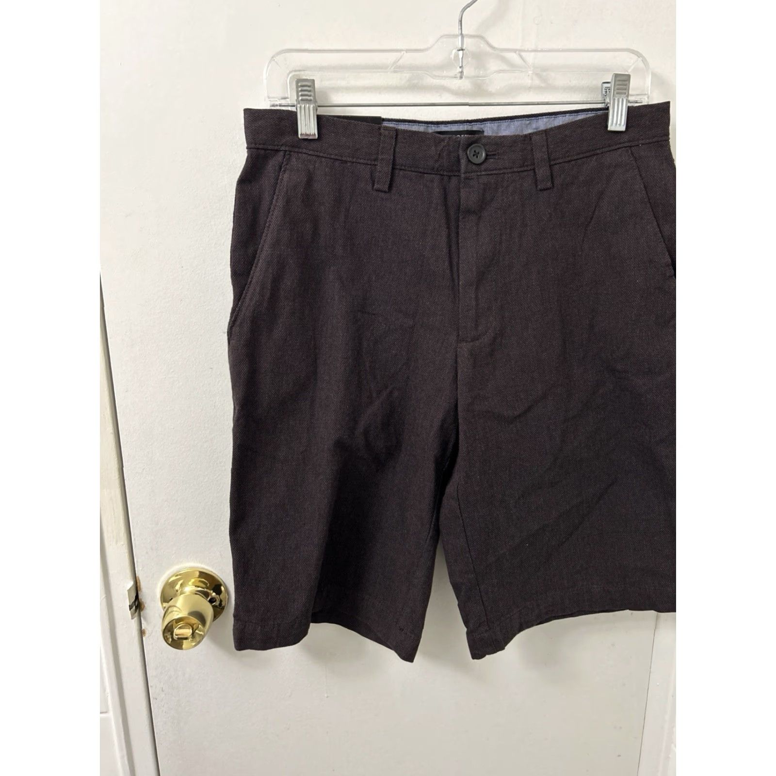 Banana Republic Banana Republic Emerson Short Mens Size 29 Brown Slim Straight Fit 11" Inseam NWT Solid Cotton Chino Casual Summer Spring Mens Size US 29 - 7 Thumbnail