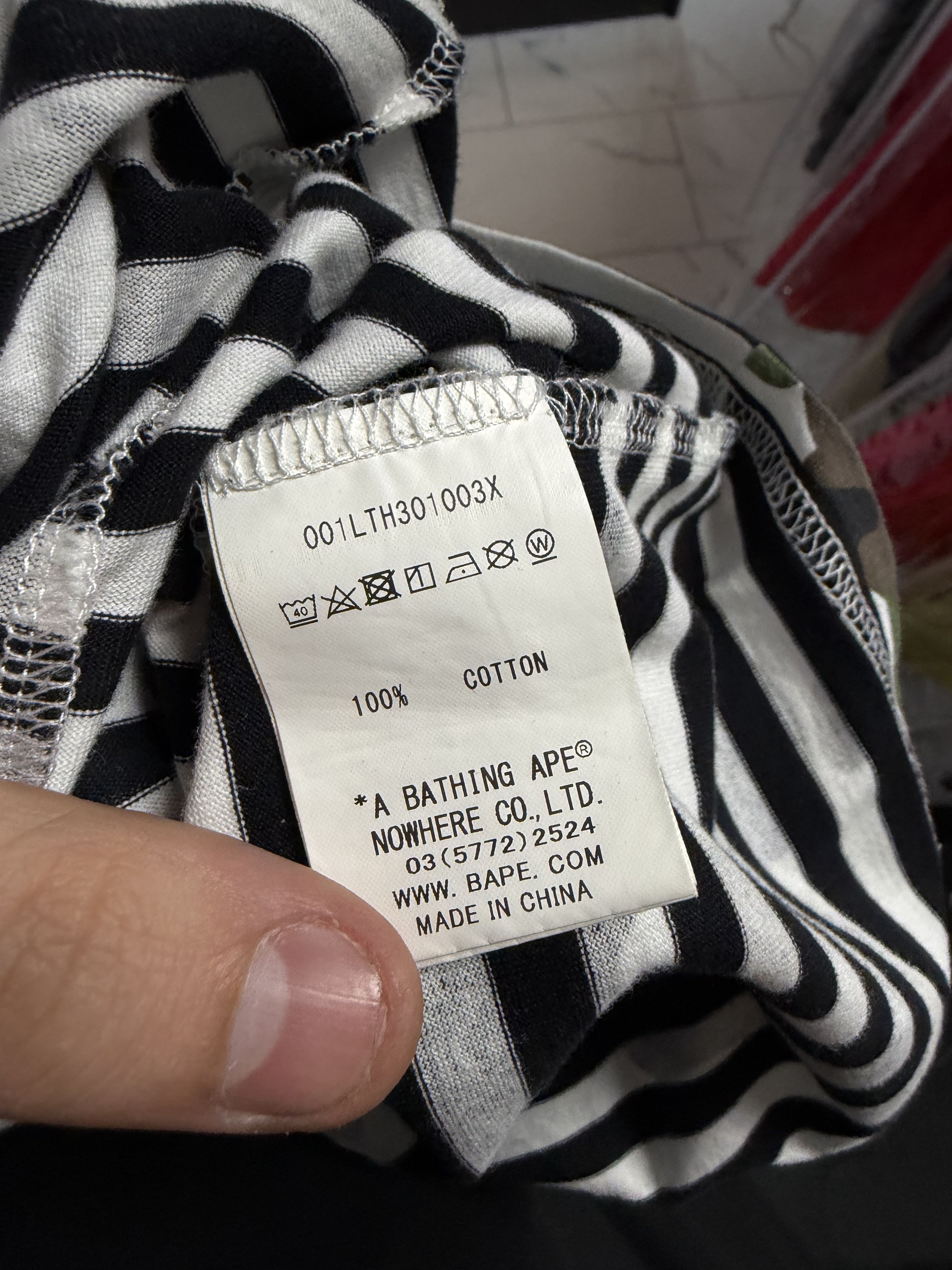 Bape Bape Striped Longsleeve Size Medium Gently Worn Camo Size US M / EU 48-50 / 2 - 4 Thumbnail