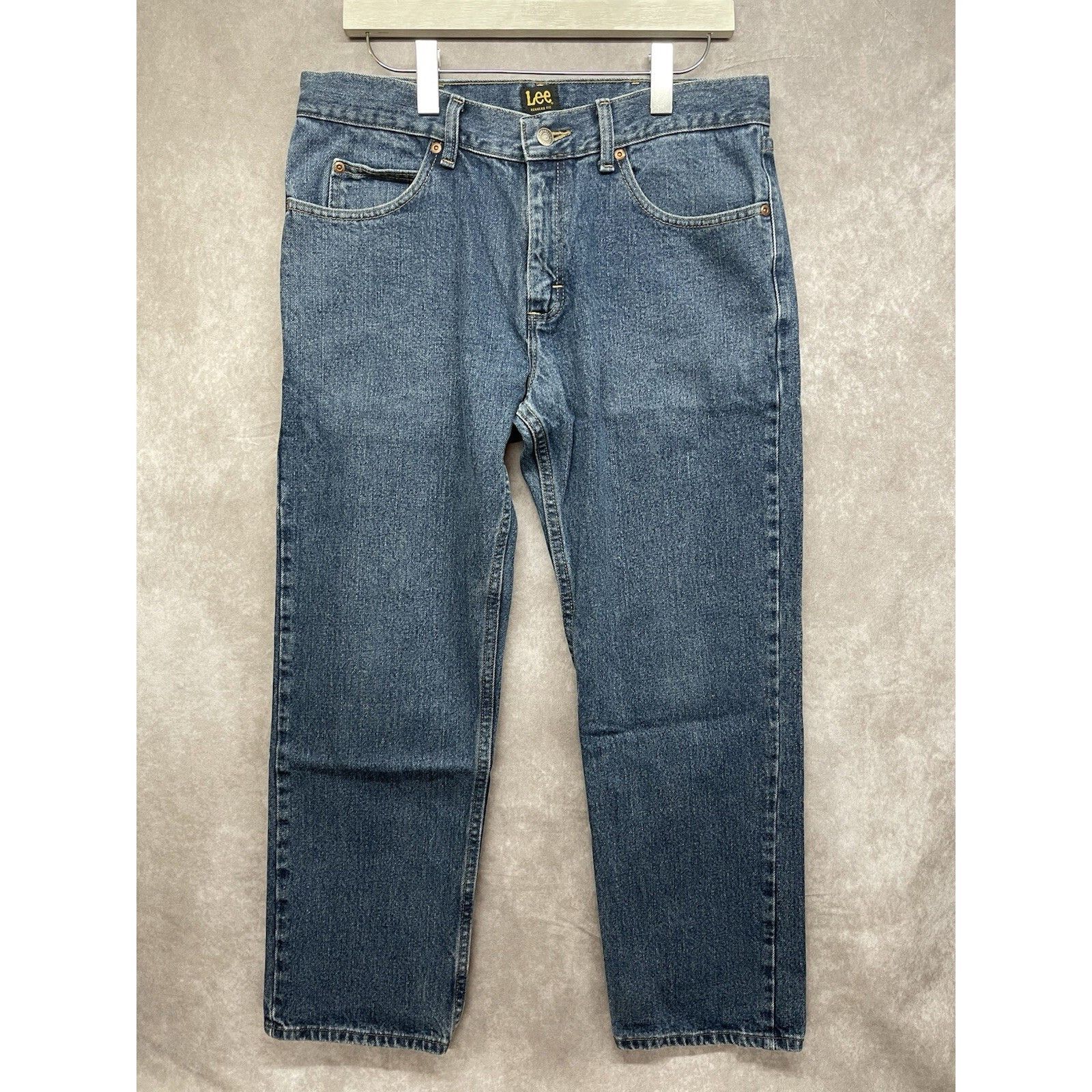 Lee VINTAGE Lee Jeans Mens Sz 34x29 Regular Fit Straight Leg Blu Size US 34 / EU 50 - 2 Thumbnail