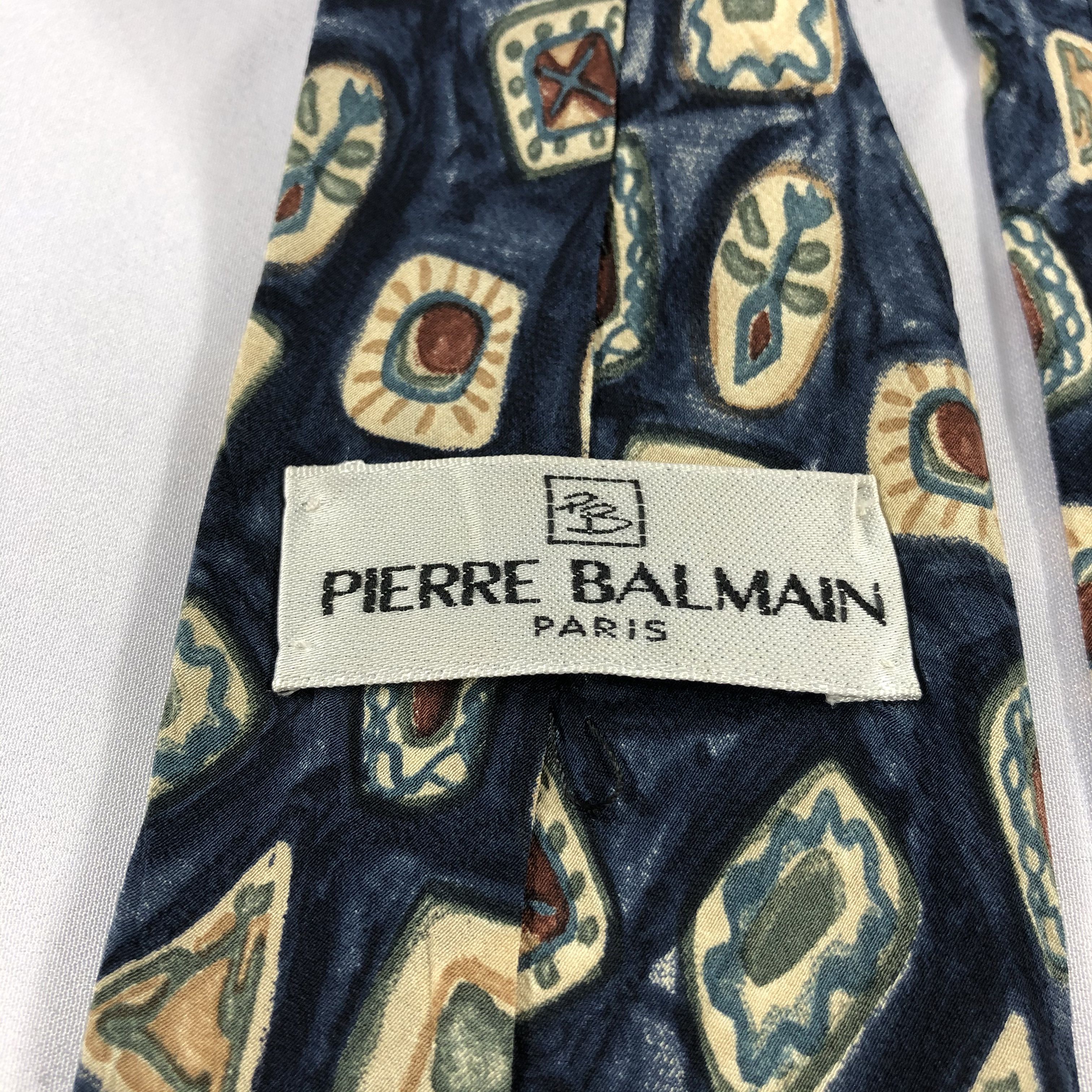 Pierre Balmain × Vintage Pierre Balmain Silk Neck Ties T112 Size ONE SIZE - 3 Thumbnail
