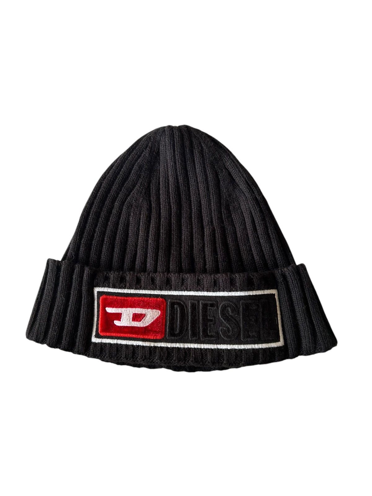 Diesel × Vintage Diesel Big Logo Sunfaded Box Logo Beanie Hats ☠️☠️ Size ONE SIZE - 5 Thumbnail