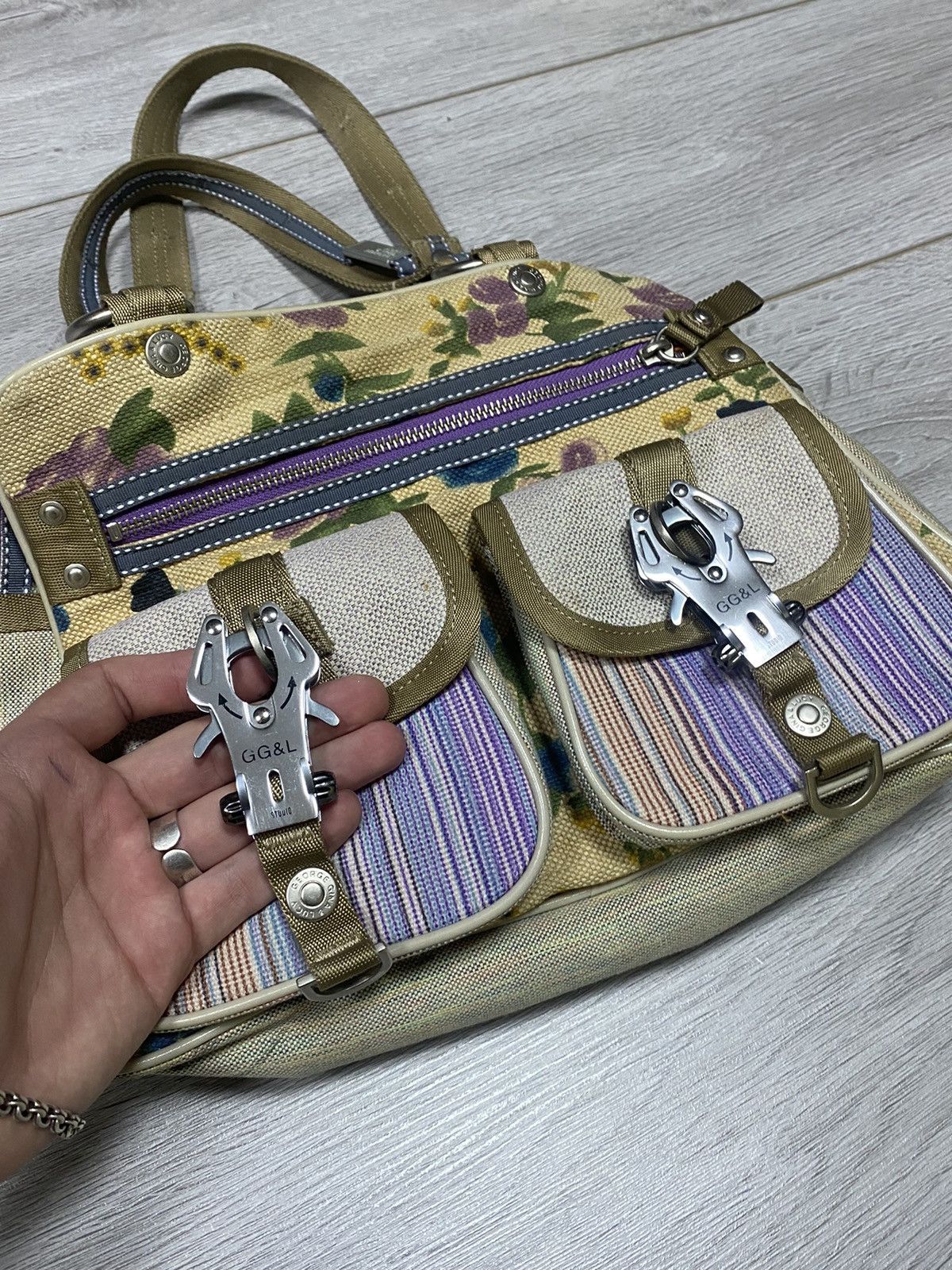 Vintage George Gina Lucy DOUBLE 2x CARABINER ALYX style GGL bag Size ONE SIZE - 3 Thumbnail