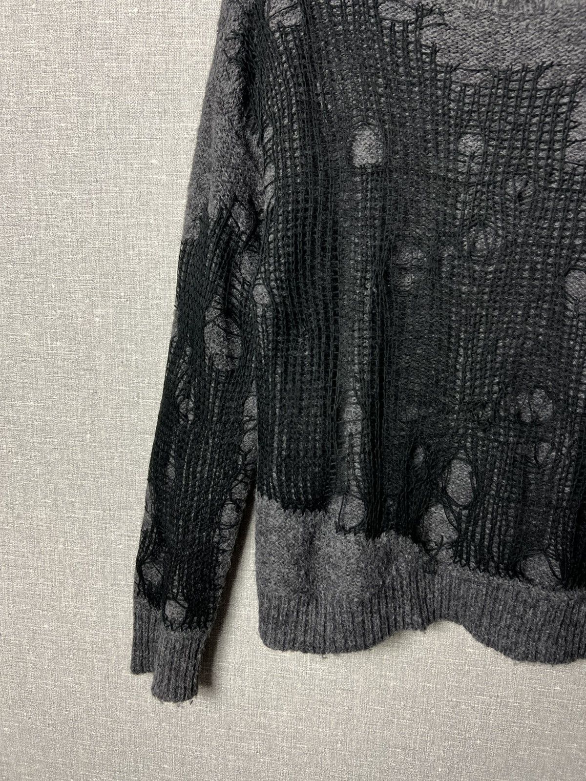 Diesel Rare Diesel Spiderweb Destroyed M-Plagae Pullover Sweater Size S / US 4 / IT 40 - 5 Thumbnail
