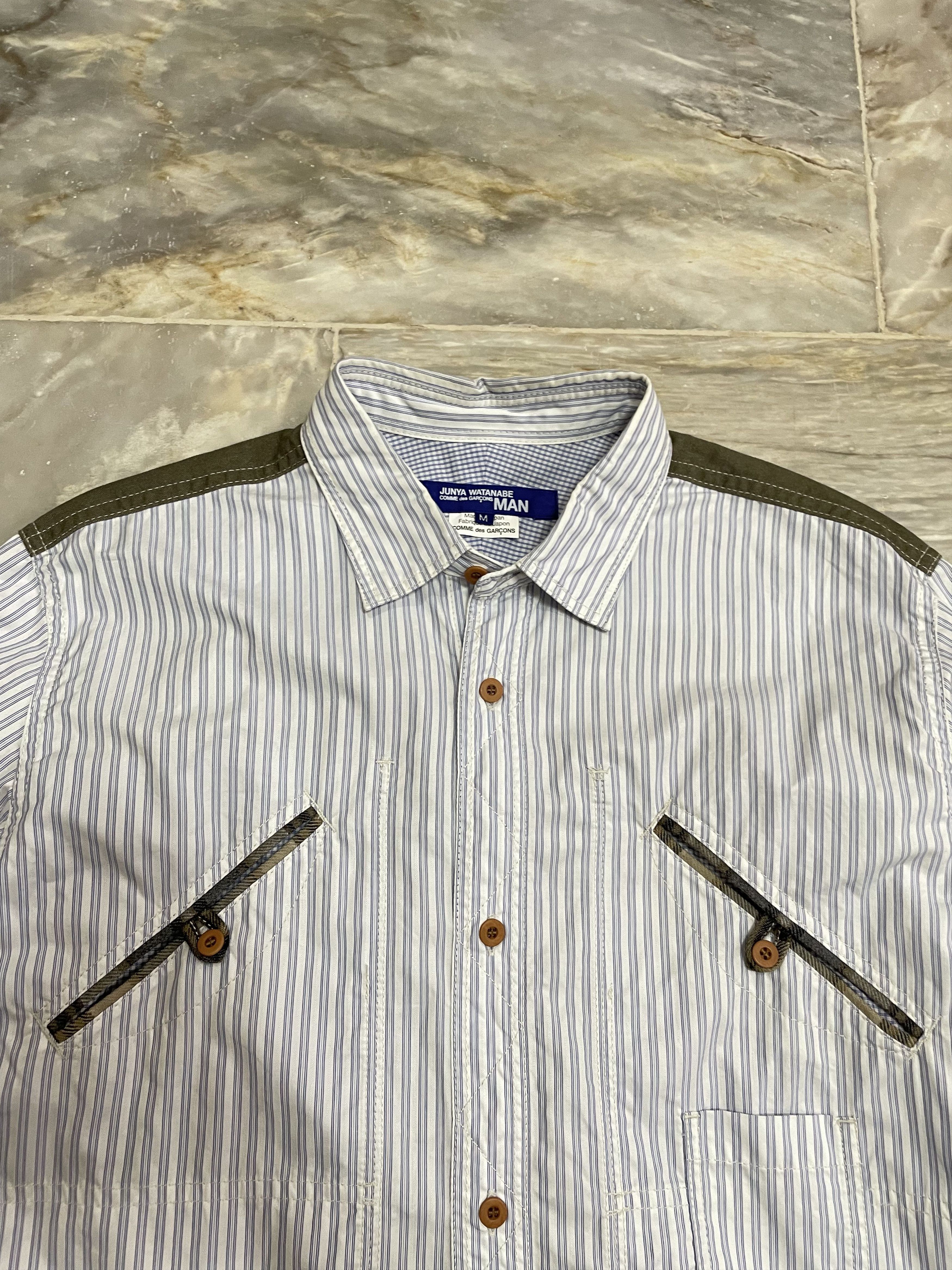 Junya Watanabe CDG x Junya Watanabe Stripe / Checked Button Up Size US M / EU 48-50 / 2 - 4 Thumbnail