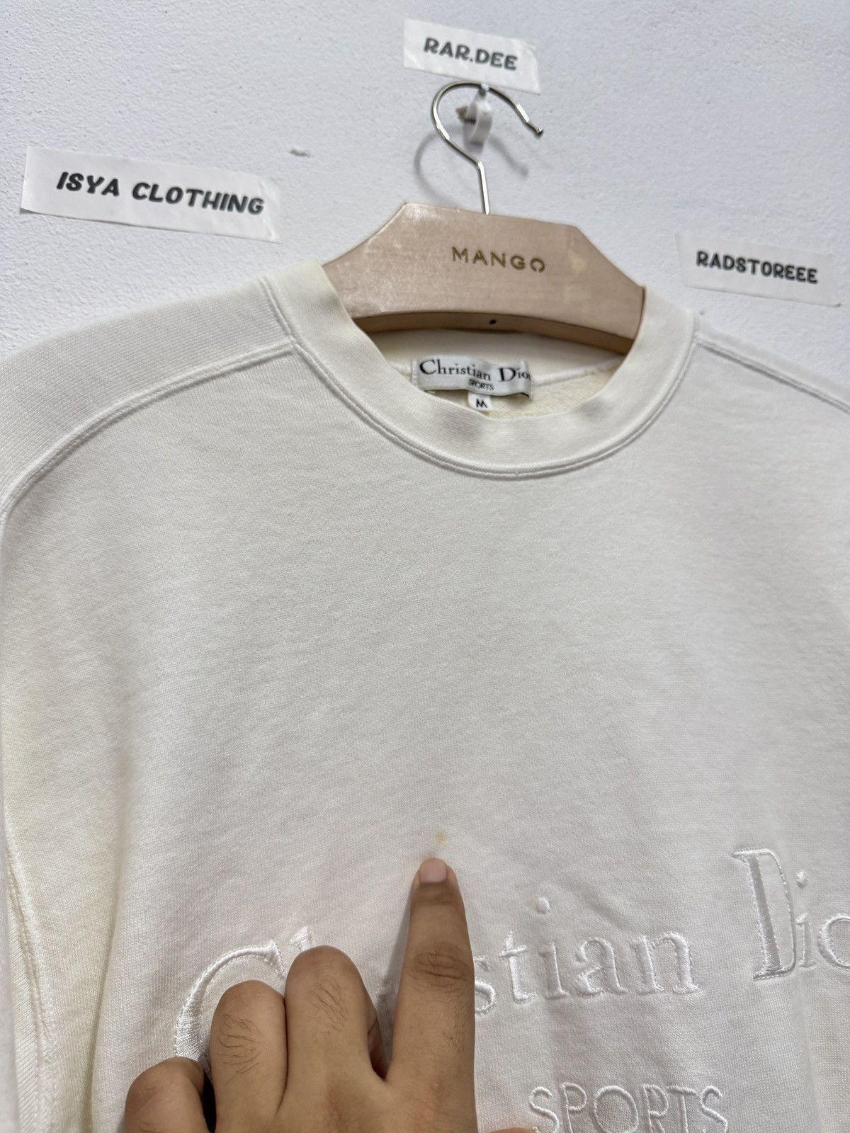 Christian Dior Monsieur Christian Dior Sport Sweatshirt Cream Size US M / EU 48-50 / 2 - 4 Thumbnail