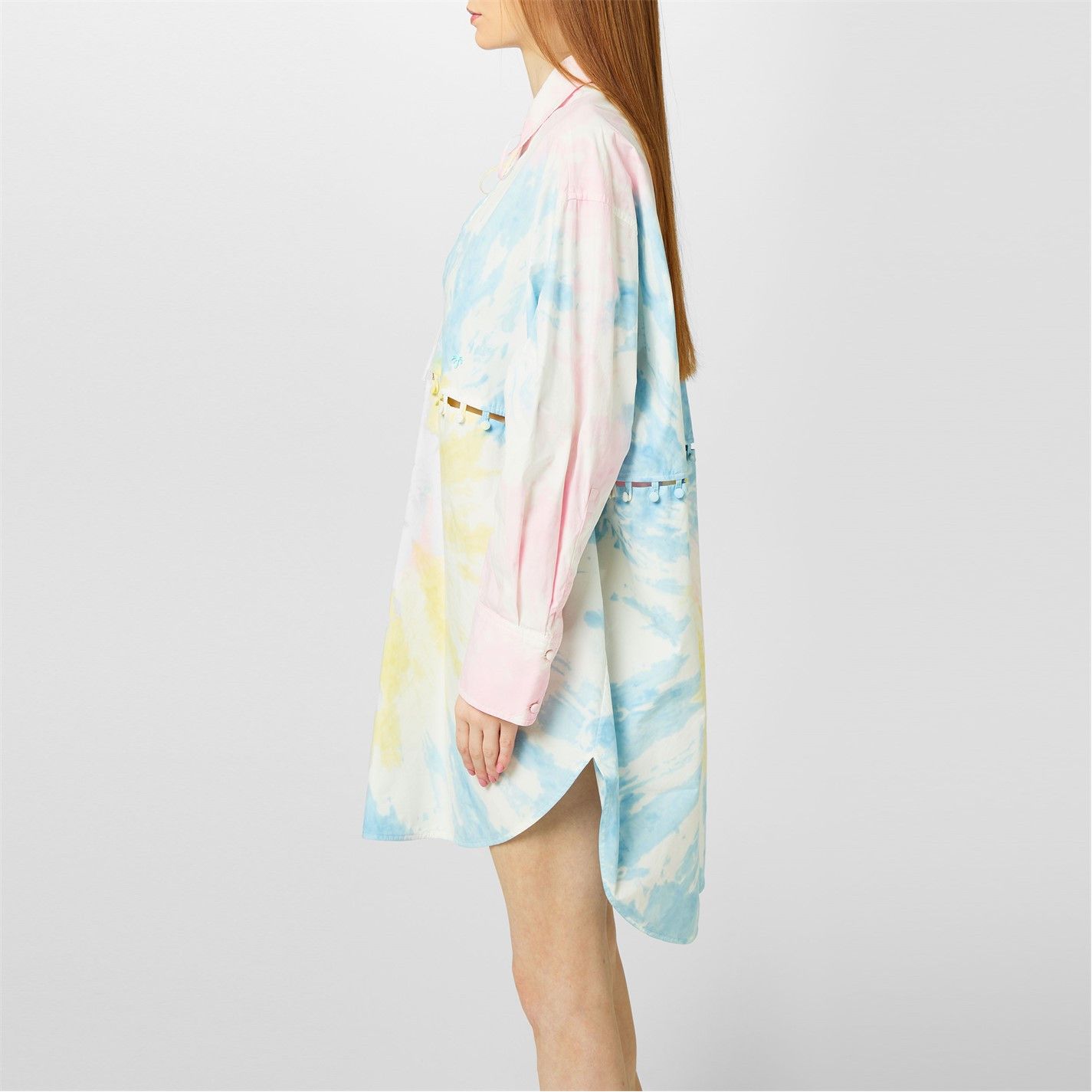 Palm Angels o1g2r1mq0325 Tie Dye Shirt in Multicolor Size S / US 4 / IT 40 - 4 Thumbnail