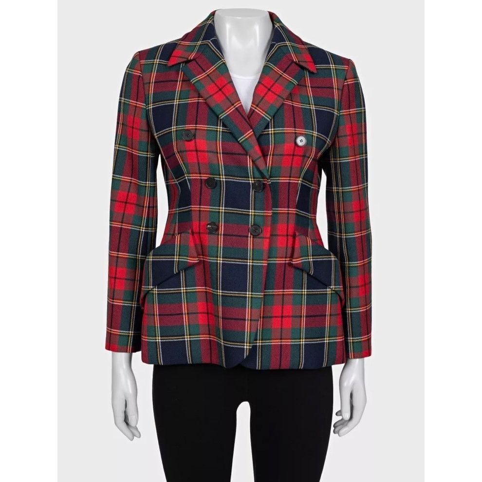 Dior Christian Dior 2019 Tartan Fitted Wool Jacket Sz 40 Size M / US 6-8 / IT 42-44 - 1 Thumbnail