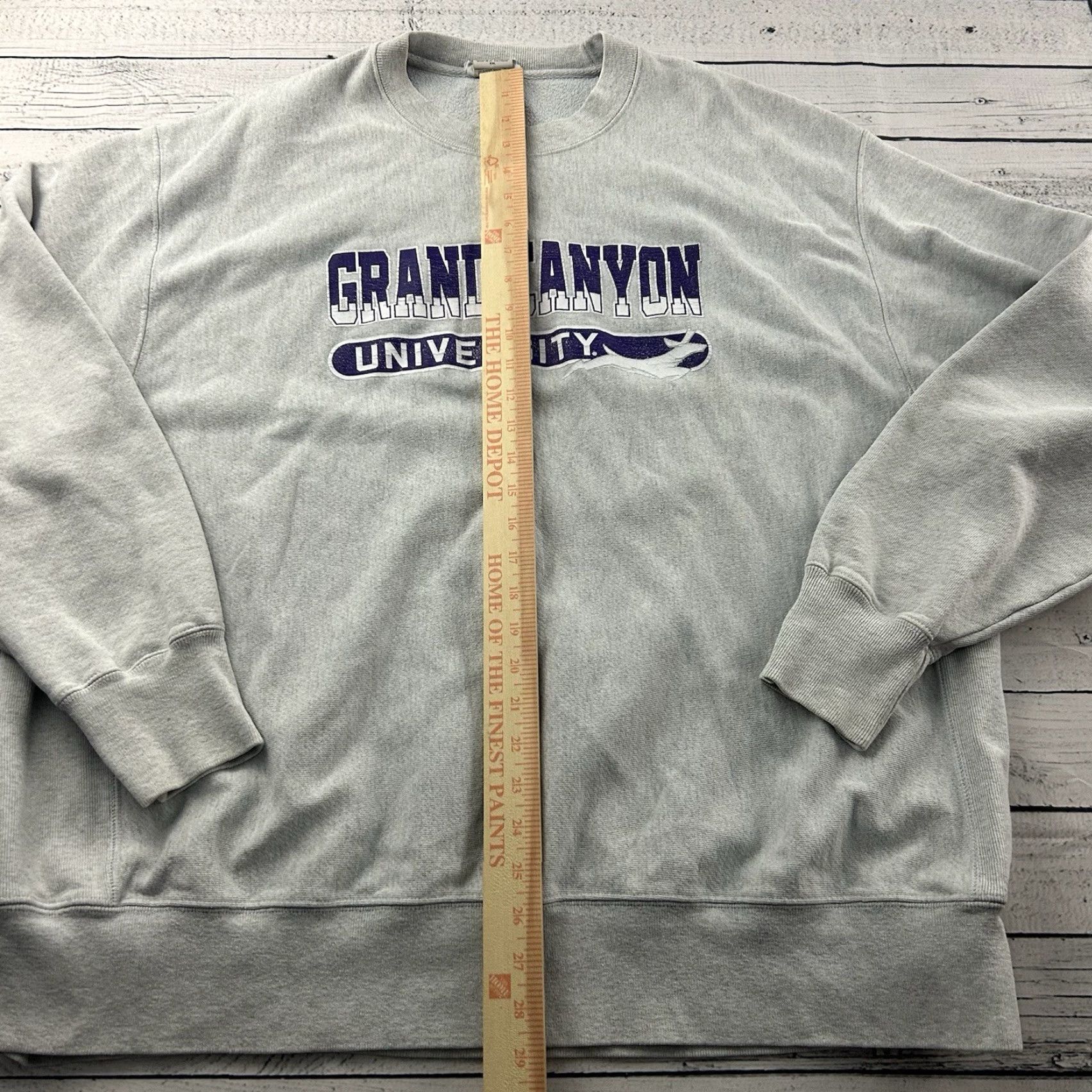 Champion VINTAGE Champion Sweatshirt Grand Canyon University Reverse Weave Crewneck Gray 2XL Mens Reversible Winter 90s Fans Size US XXL / EU 58 / 5 - 5 Thumbnail