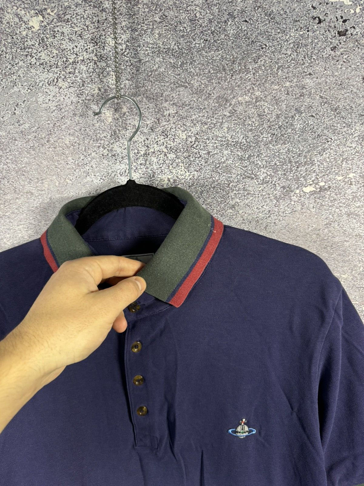 Designer × Vintage × Vivienne Westwood Vintage Vivienne Westwood 2 Krall Blue Polo Shirt Oldmoney Size US L / EU 52-54 / 3 - 4 Thumbnail