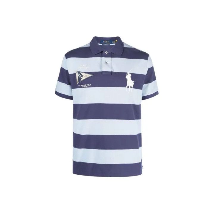 Polo Ralph Lauren Polo Ralph Lauren Color Block Stripe Logo Polo Shirt Size US M / EU 48-50 / 2 - 1 Thumbnail