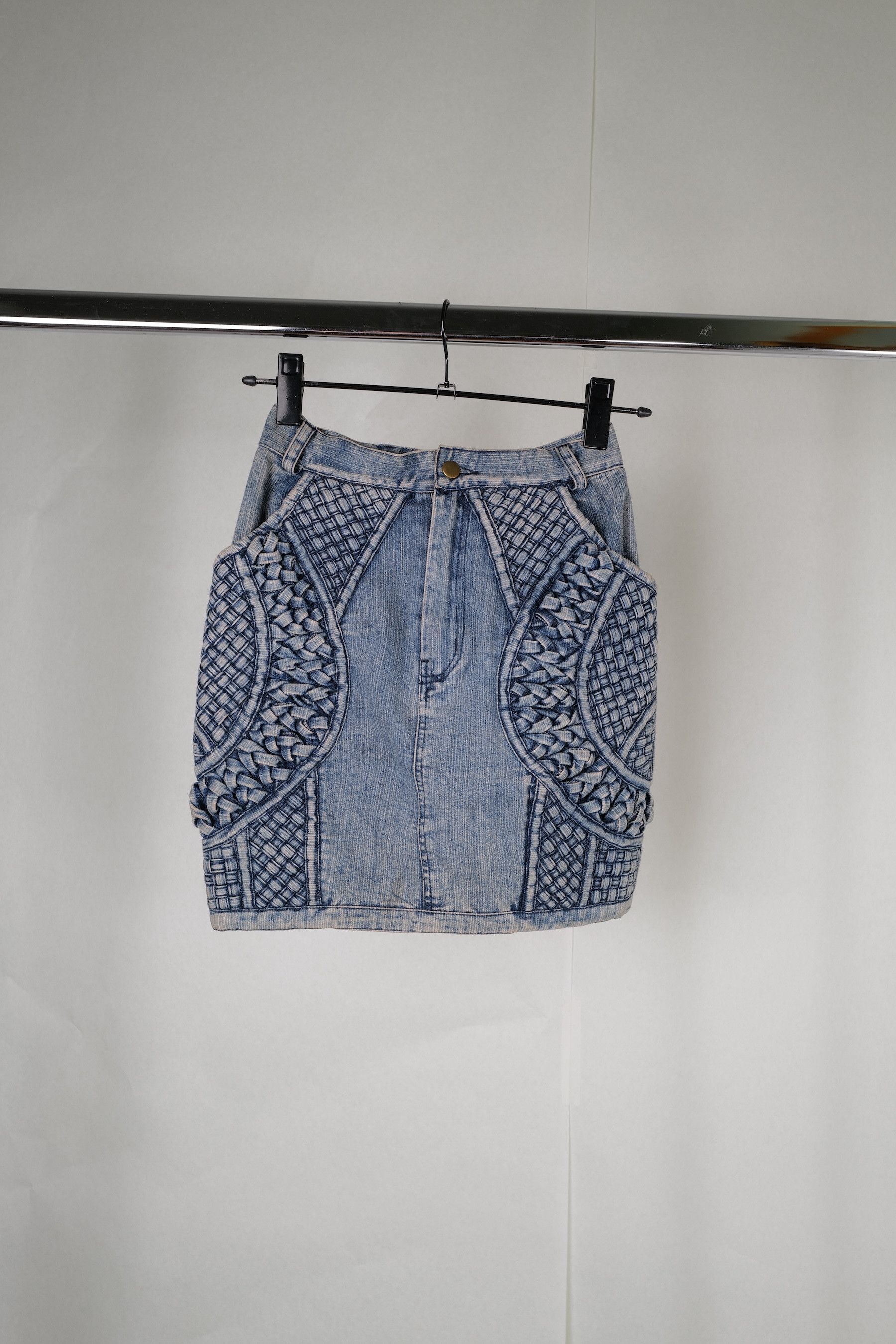 KTZ KTZ PLEATED DENIM SKIRT XS Size 27" / US 4 / IT 40 - 2 Thumbnail
