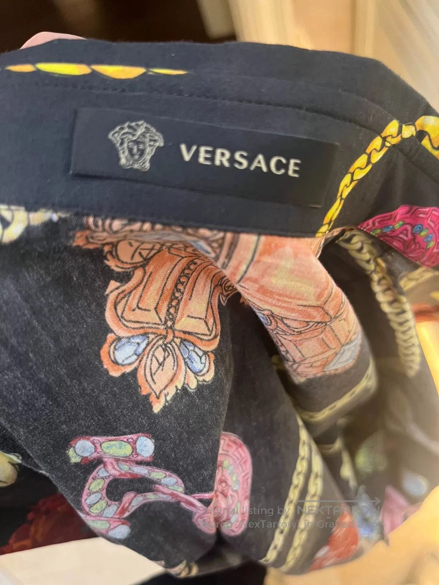 Versace Versace Classic Floral Chain Print Shirt. Size US M / EU 48-50 / 2 - 4 Thumbnail