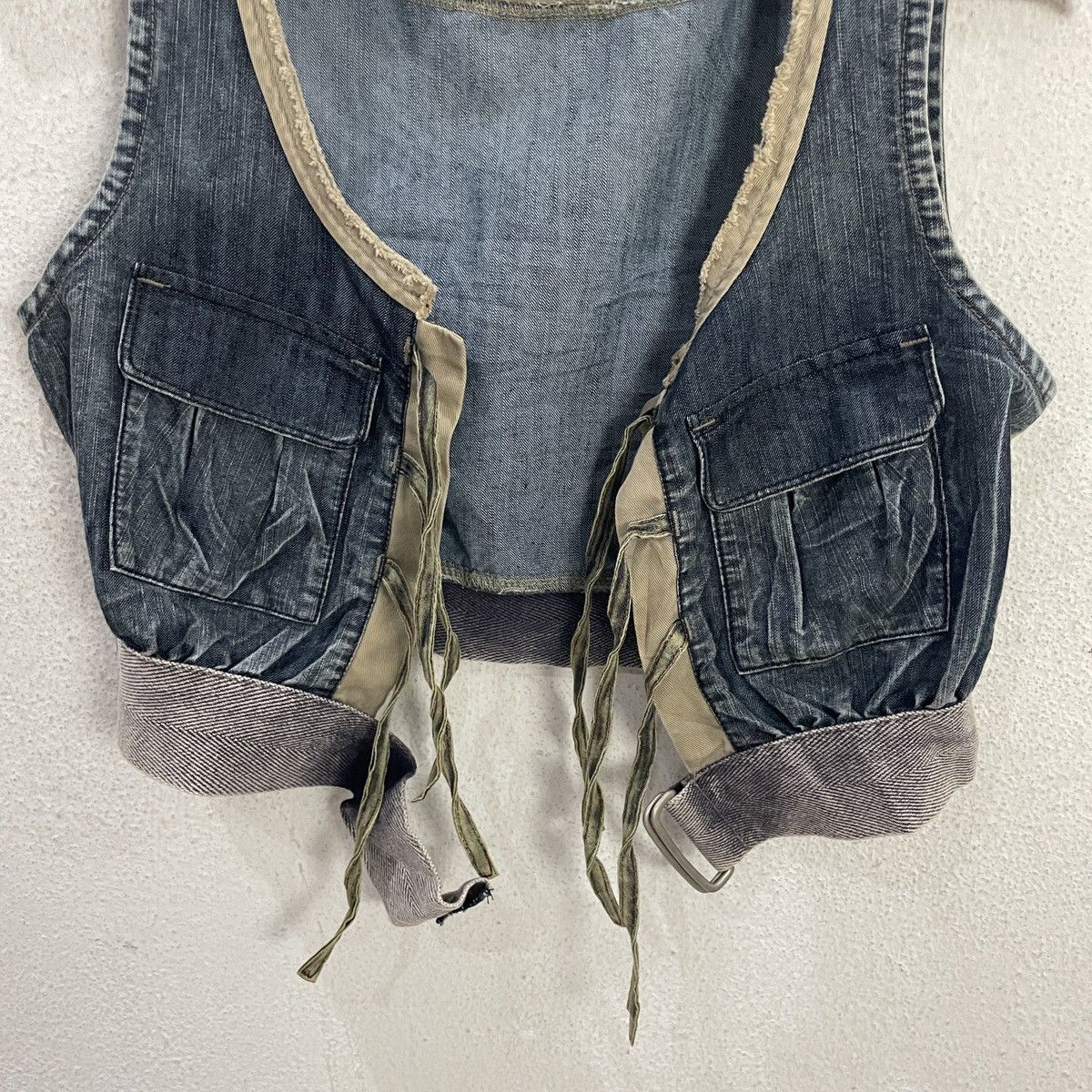 Marithe + Francois Girbaud Vintage Marith Francois Girbaud Denim Vest Size M / US 6-8 / IT 42-44 - 5 Thumbnail