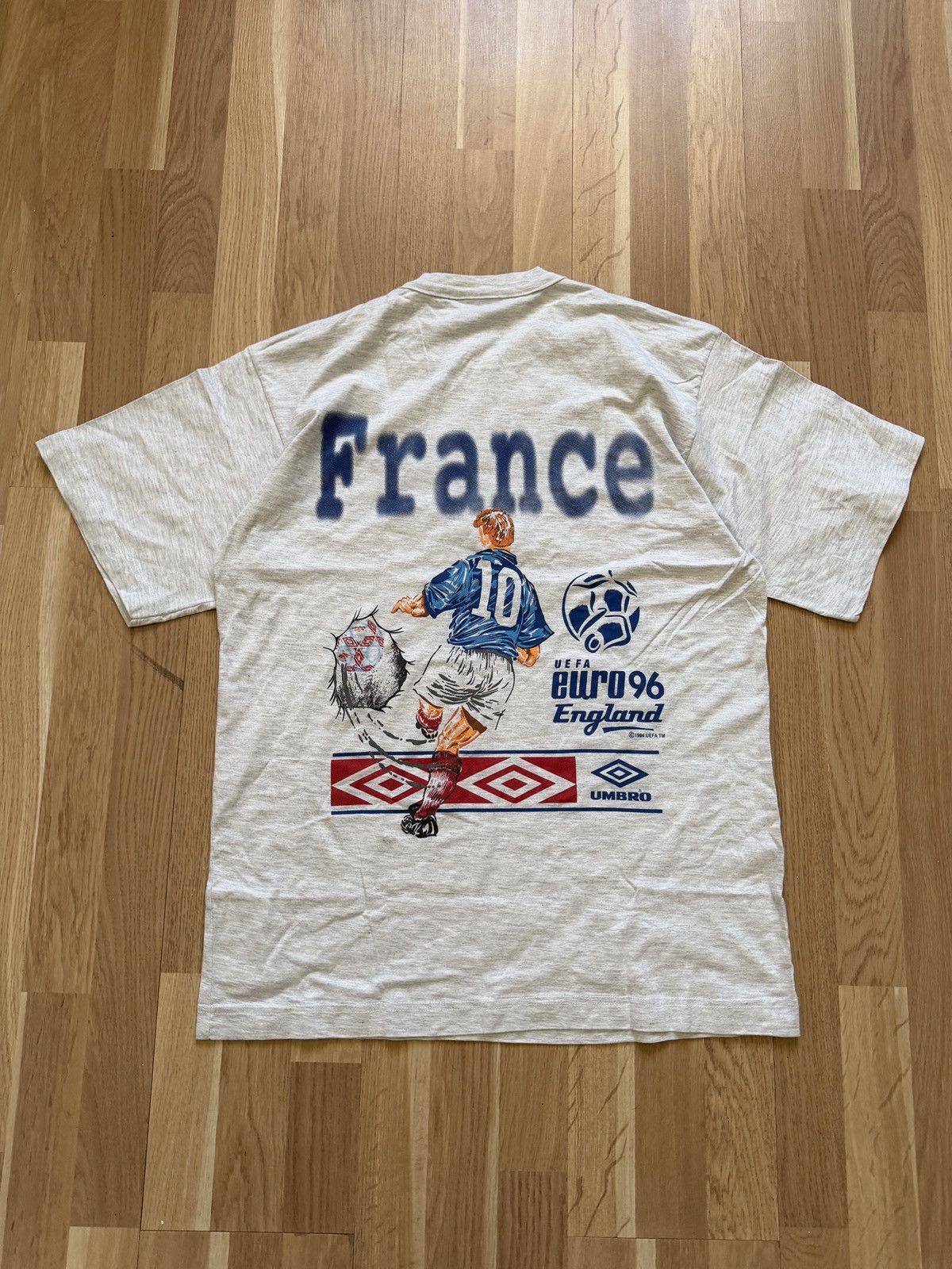 Umbro Vintage umbro t shirt 1996 france t shirt england champion Size US L / EU 52-54 / 3 - 8 Thumbnail