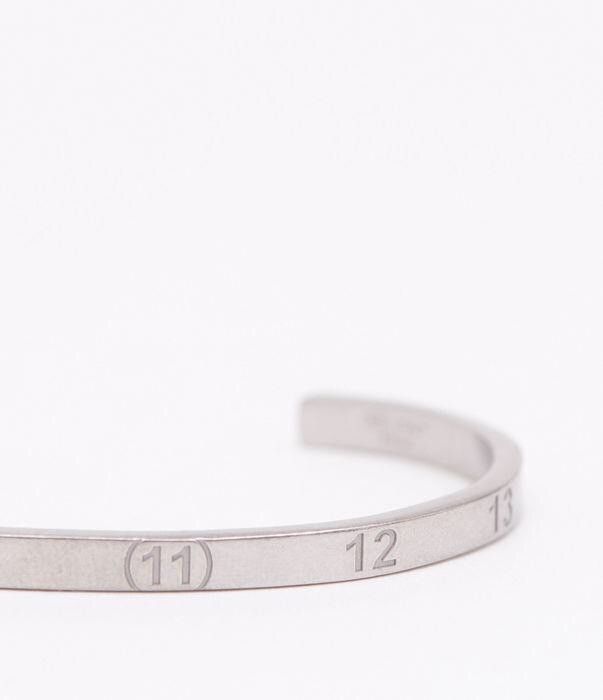 Maison Margiela o1bcso1str0526 Size: OS / Number Reference Cuff in Silver Size ONE SIZE - 2 Thumbnail
