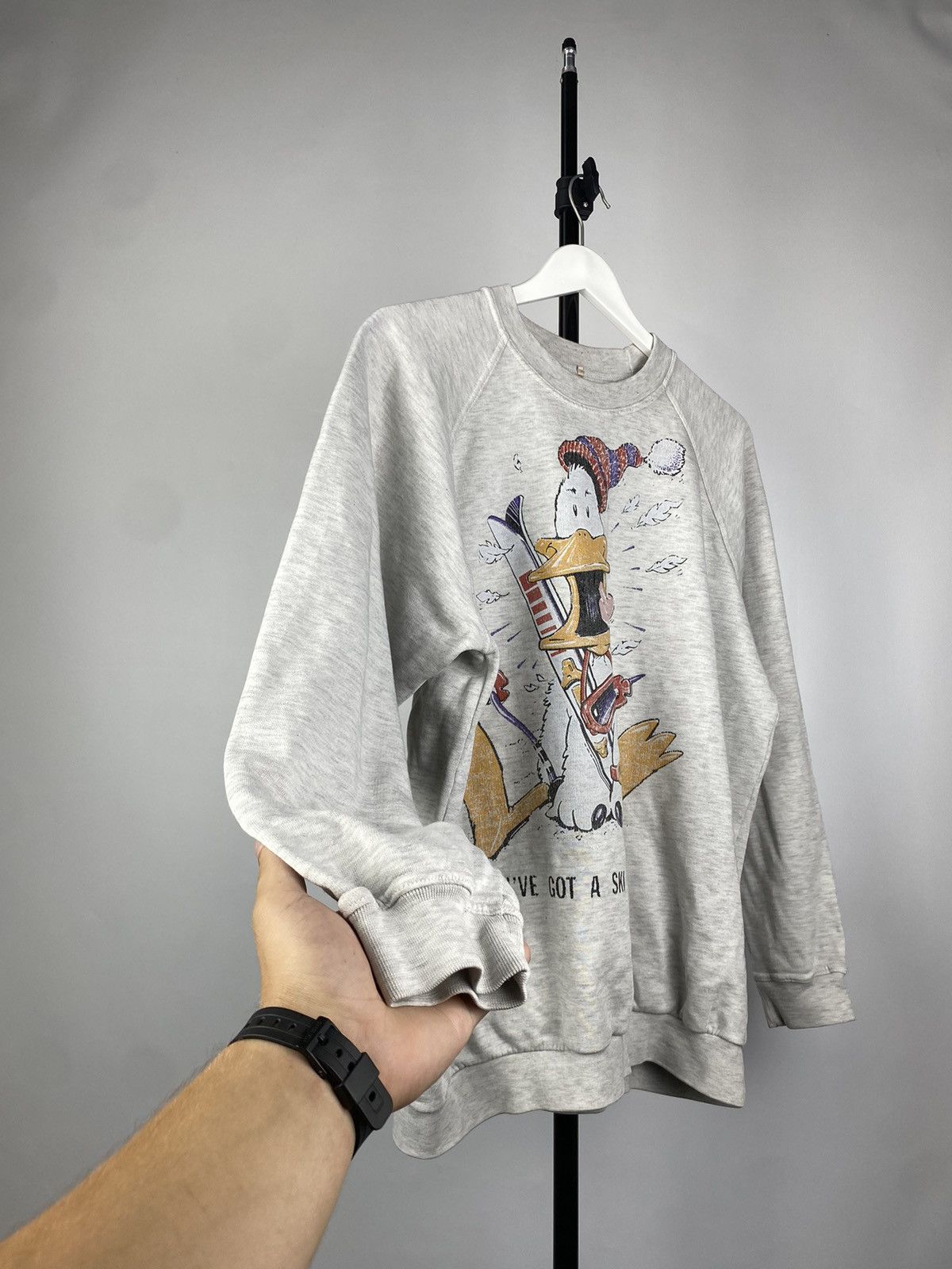 Vintage Vintage 80s Humor Duck Graphic Logo Ski Sweatshirt Size US M / EU 48-50 / 2 - 2 Thumbnail