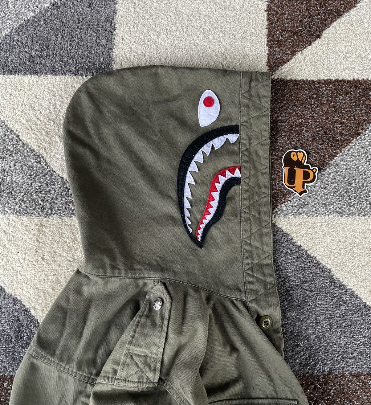 Bape Bape Military Shark Parachute Jacket Size US XL / EU 56 / 4 - 10 Thumbnail