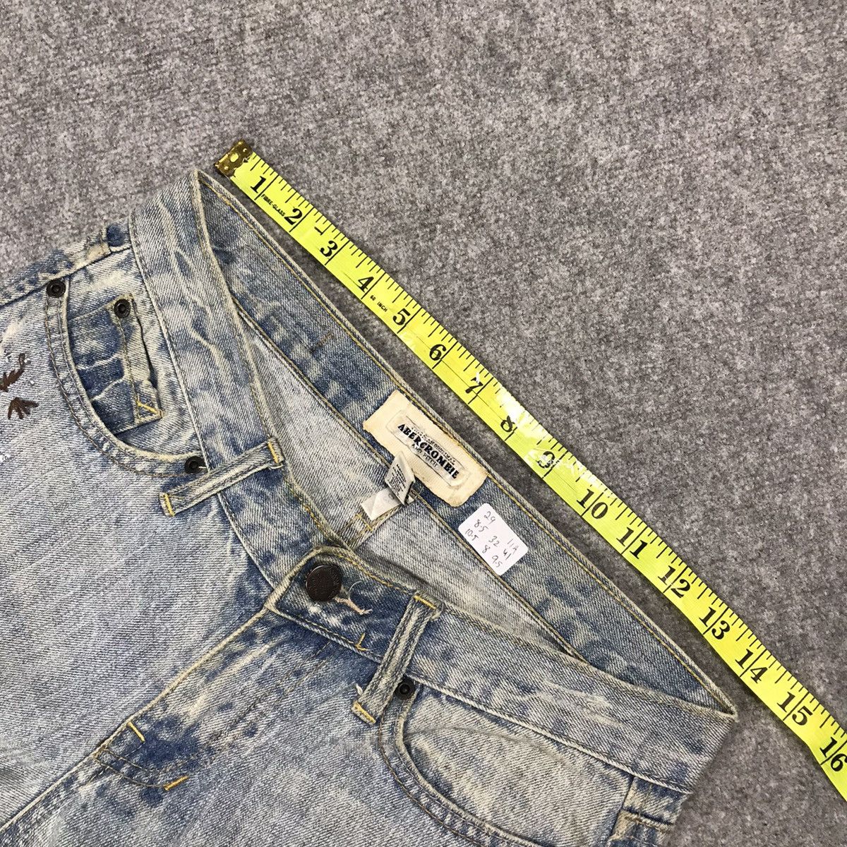 FLARE JAPAN STYLE ABERCROMBIE PATCHWORK DISTRESS JEANS PANTS