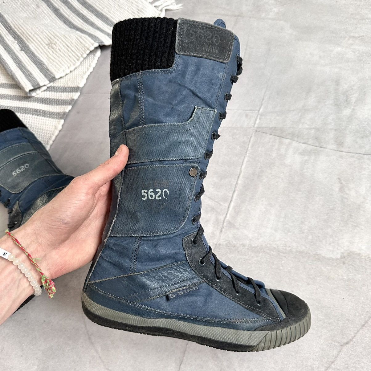 Dirk Bikkembergs Military G-Star Boxing Biker Boots Sneakers Shoes Size US 7 / EU 40 - 12 Thumbnail