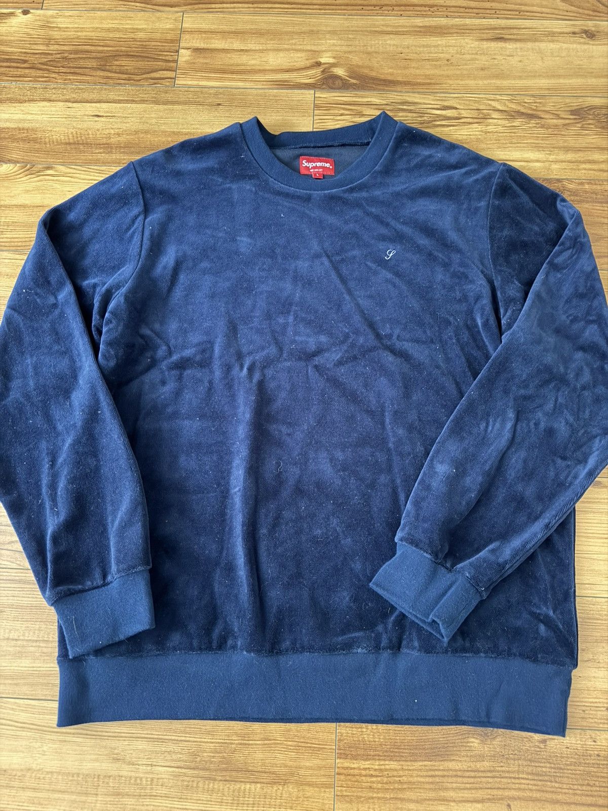 Supreme Supreme Velour Crewneck Size US L / EU 52-54 / 3 - 2 Thumbnail