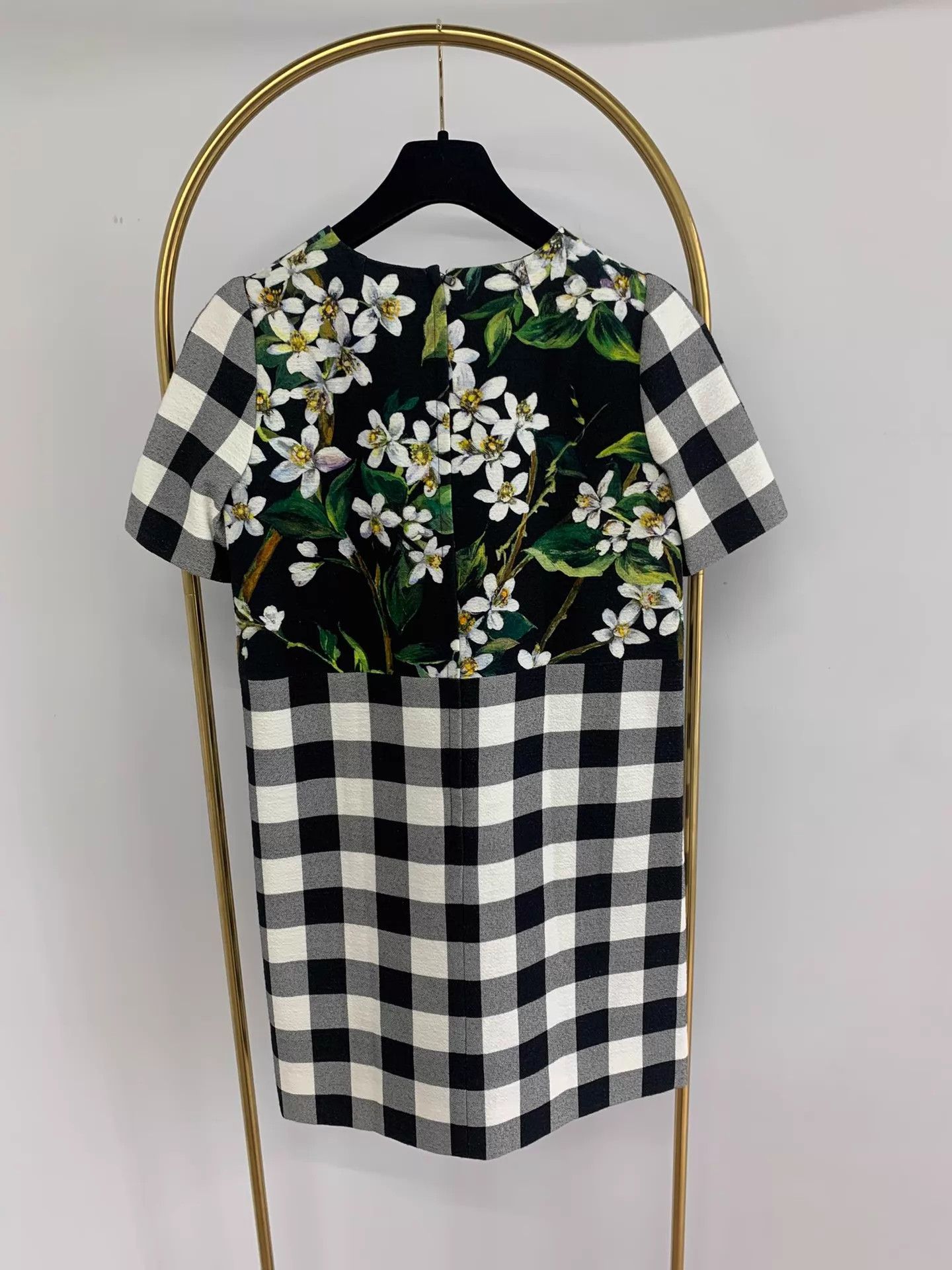 Dolce & Gabbana DG Printed Check Dress EU42 New Size M / US 6-8 / IT 42-44 - 3 Thumbnail