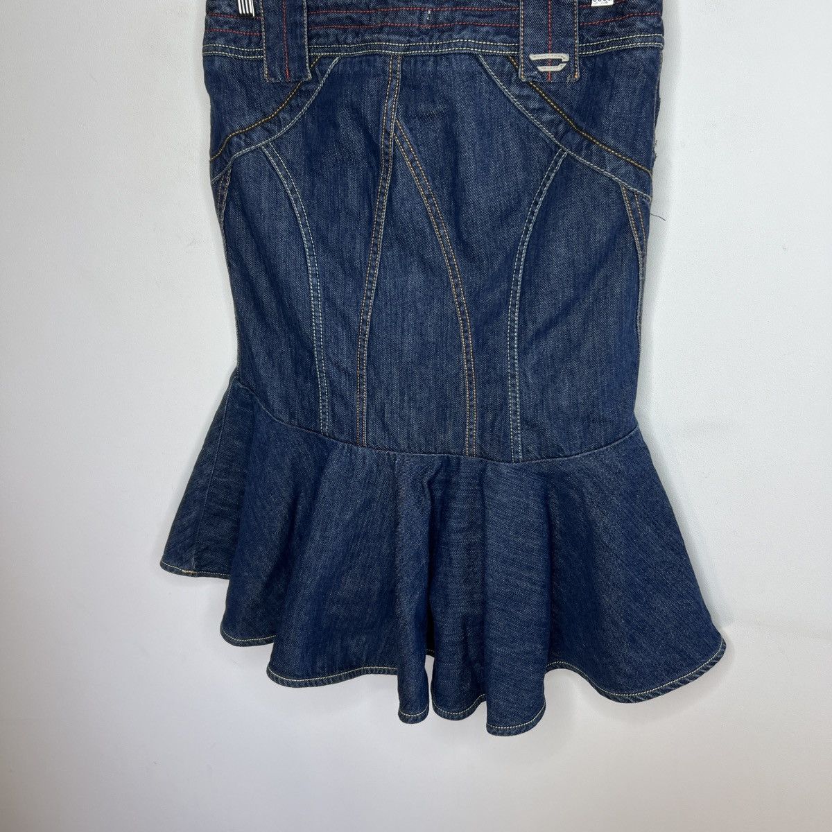 Diesel Vintage diesel mini skirt denim y2k mermaid pleated Size 28" / US 6 / IT 42 - 10 Thumbnail
