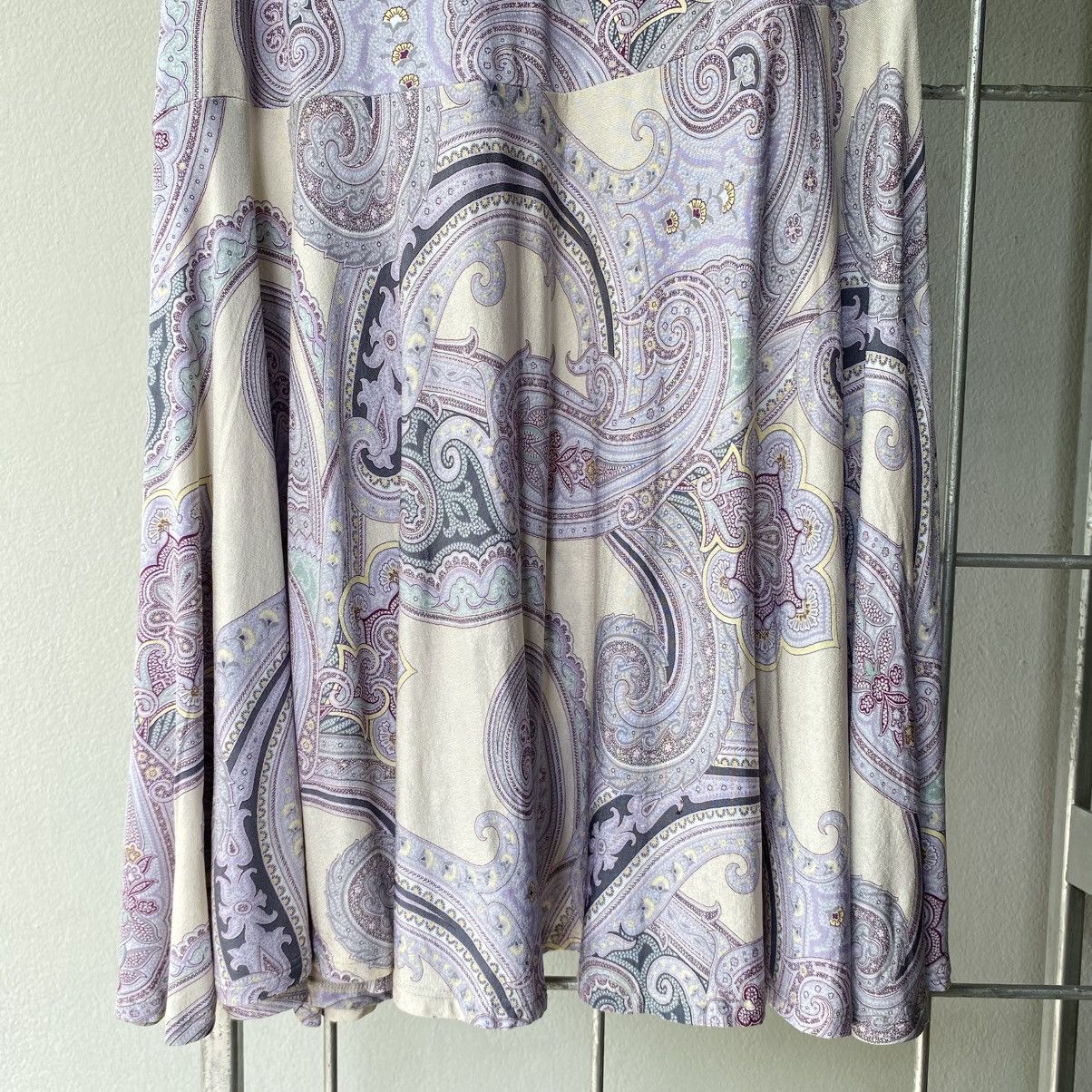 Max Mara Max Mara Paisley Print Flared Skirt Size 30" / US 8 / IT 44 - 15 Thumbnail