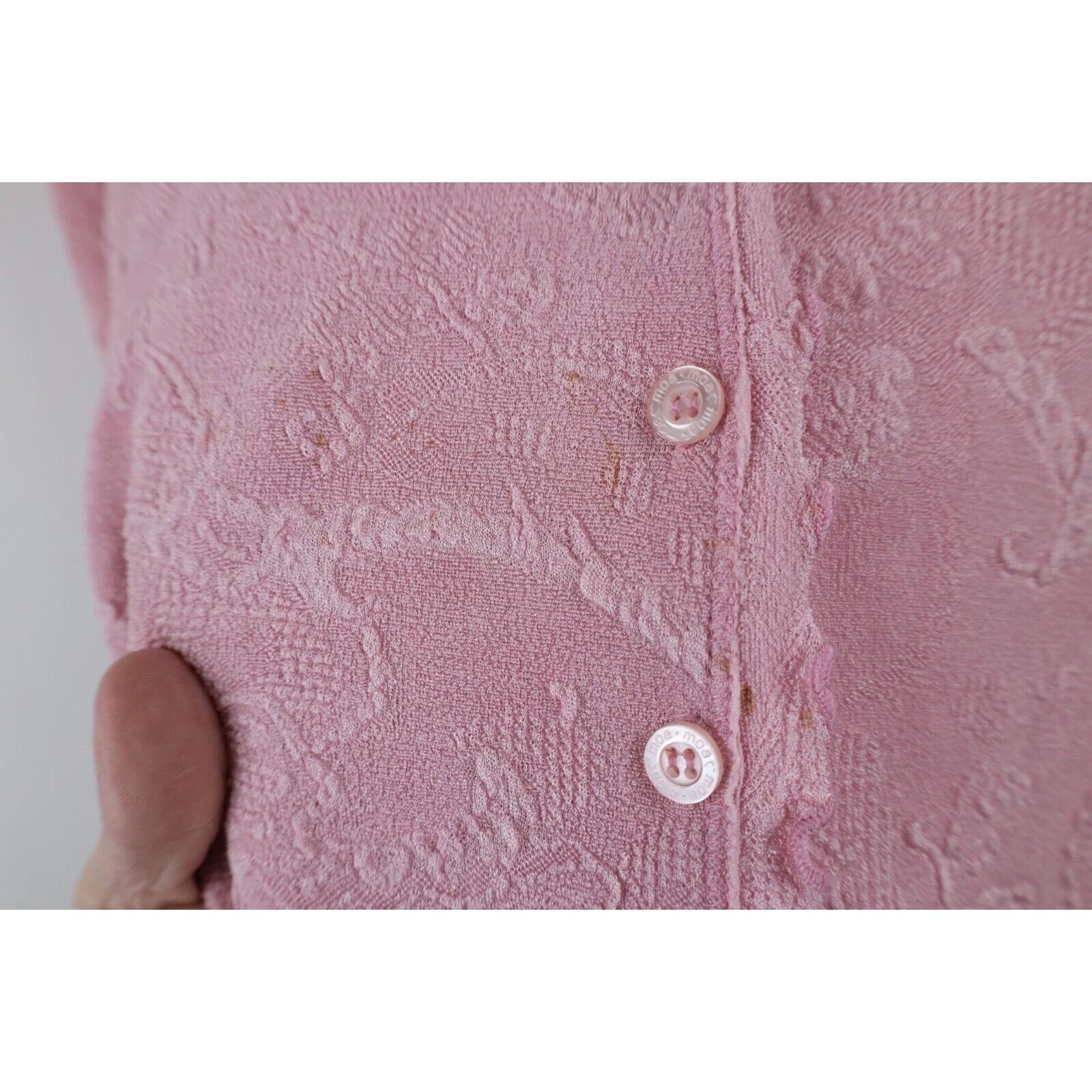 Vintage Vintage 90s Babydoll Bella Fairy Ruffled Cardigan Sweater Size XL / US 12-14 / IT 48-50 - 4 Thumbnail