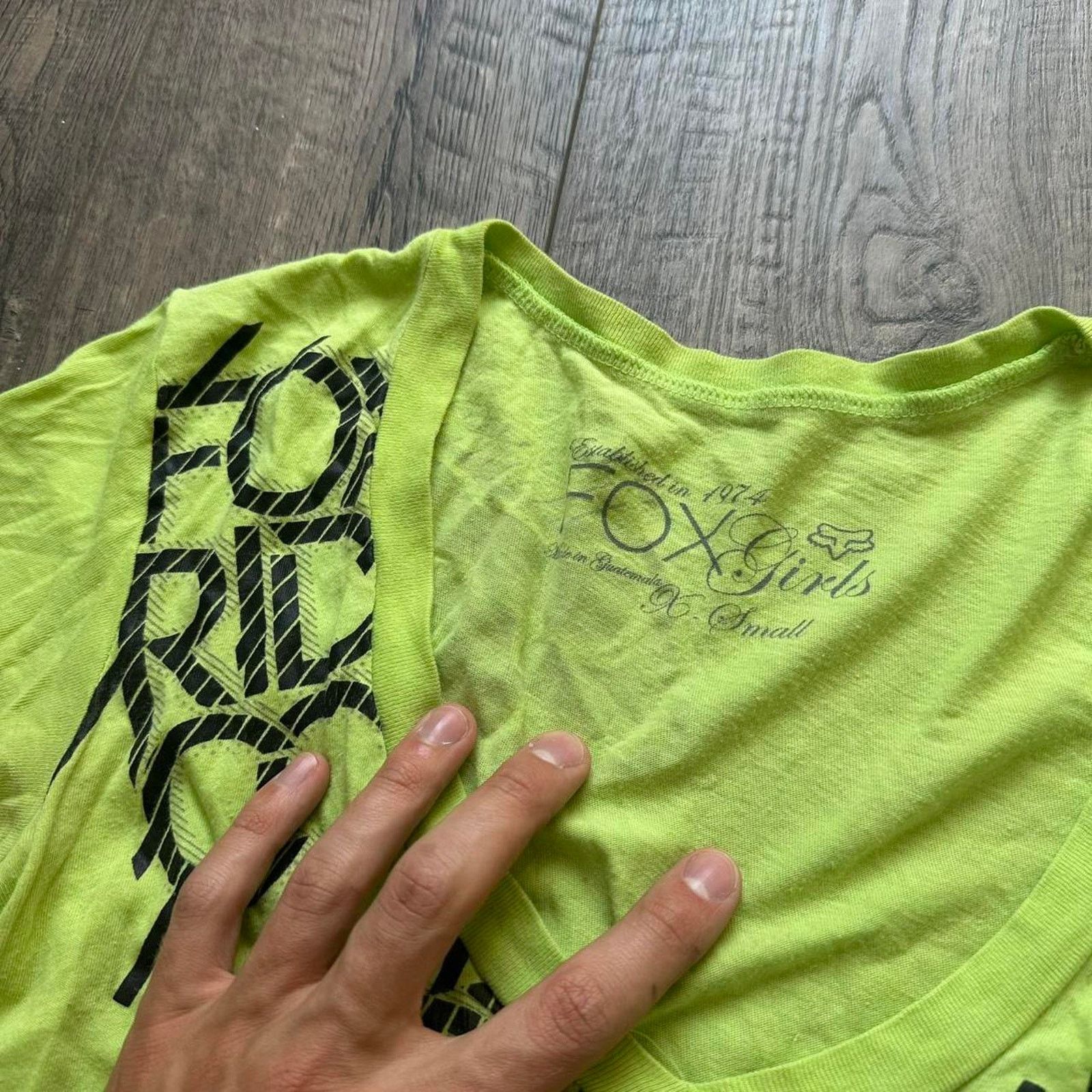 Fox Racing × Vintage Rare Vintage Y2K 00s Grunge Fox Girls Racing BMX Shirt Size XS / US 0-2 / IT 36-38 - 4 Thumbnail