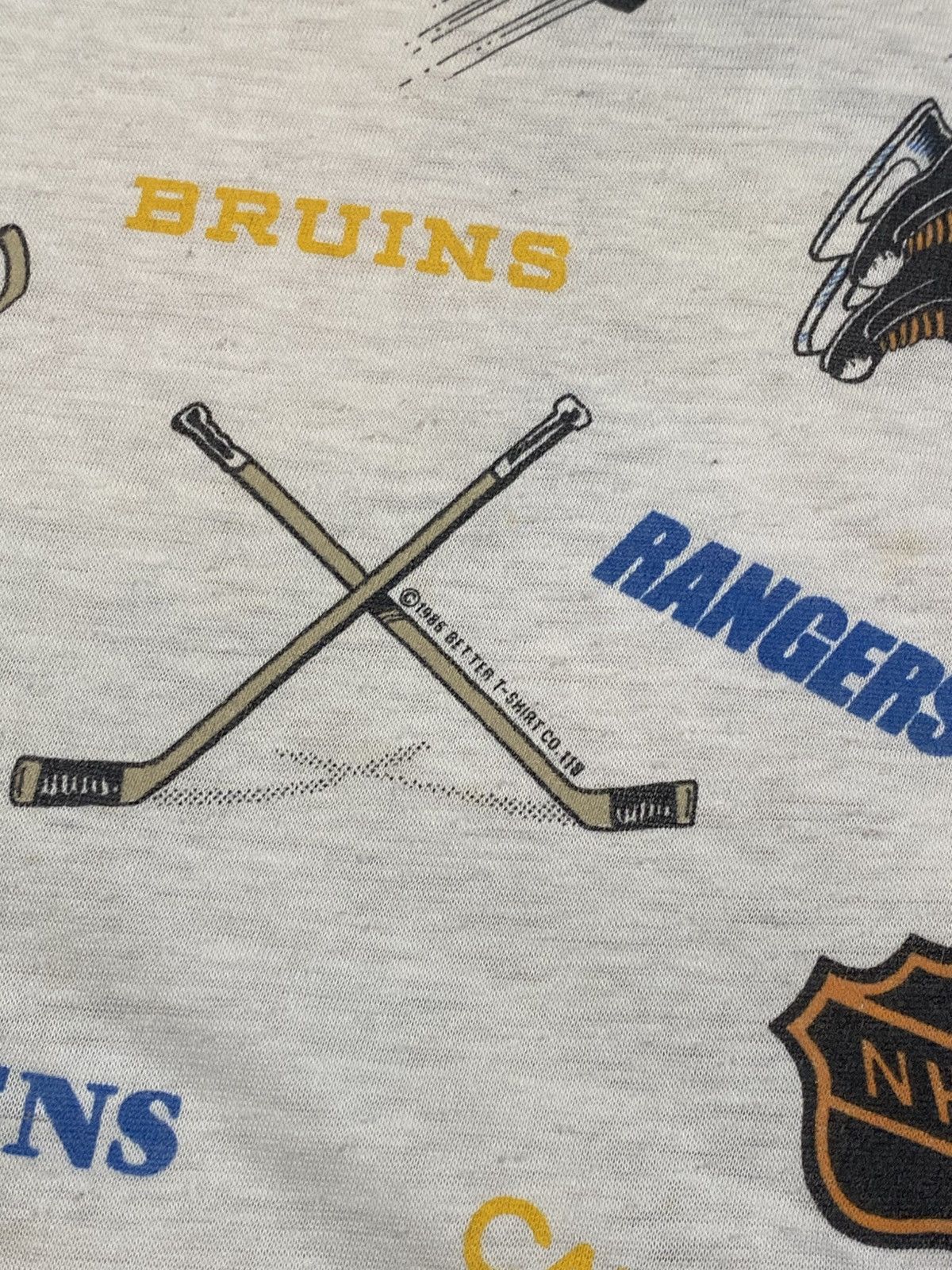 NHL Vintage 1986 Better Tshirts NHL Oilers Multi Logo Reversible Size S / US 4 / IT 40 - 4 Thumbnail