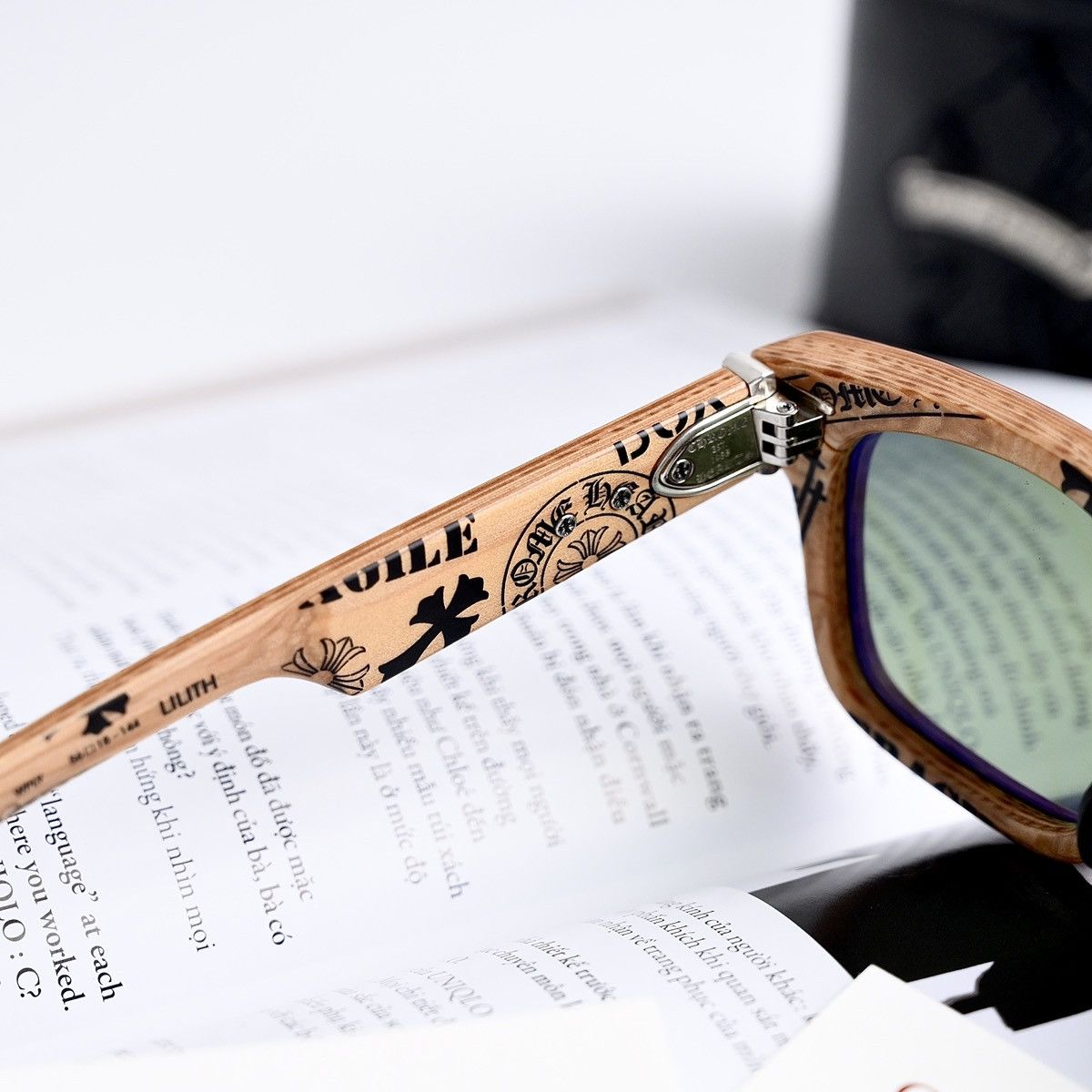 Chrome Hearts CHROME HEARTS LILITH WOOD PLYWOOD SUNGLASSES Size ONE SIZE - 3 Thumbnail