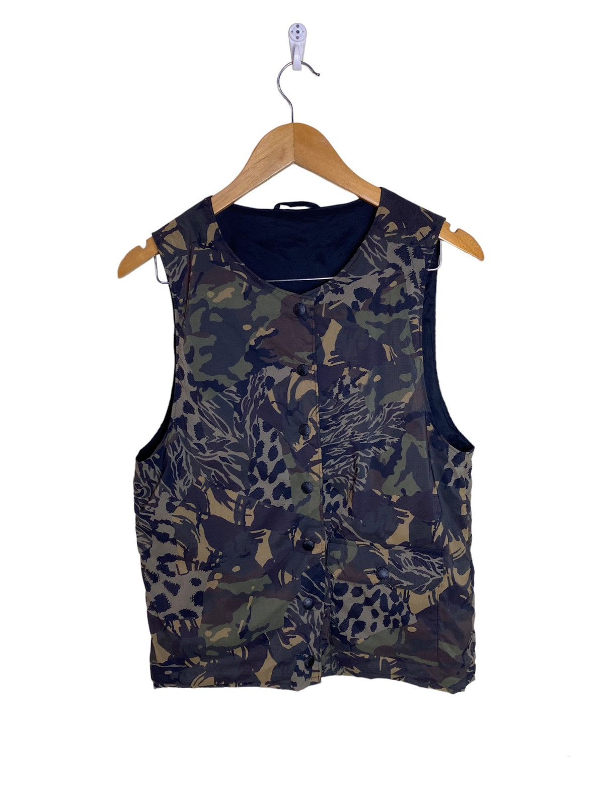 Hysteric Glamour Rare🔥Hysteric Glamour Reversible Camo Polartec Vest Jacket Size US XS / EU 42 / 0 - 1 Thumbnail