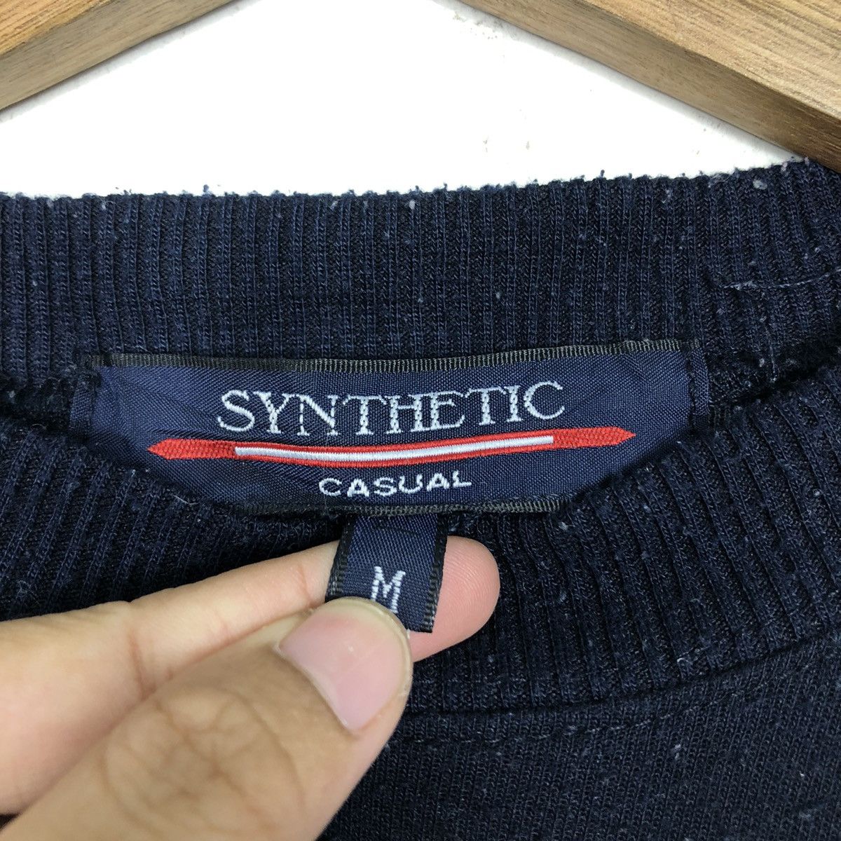 Japanese Brand Vintage Synthetic Logo Sweatshirt Black Long Sleeve Crewneck Size US M / EU 48-50 / 2 - 12 Thumbnail