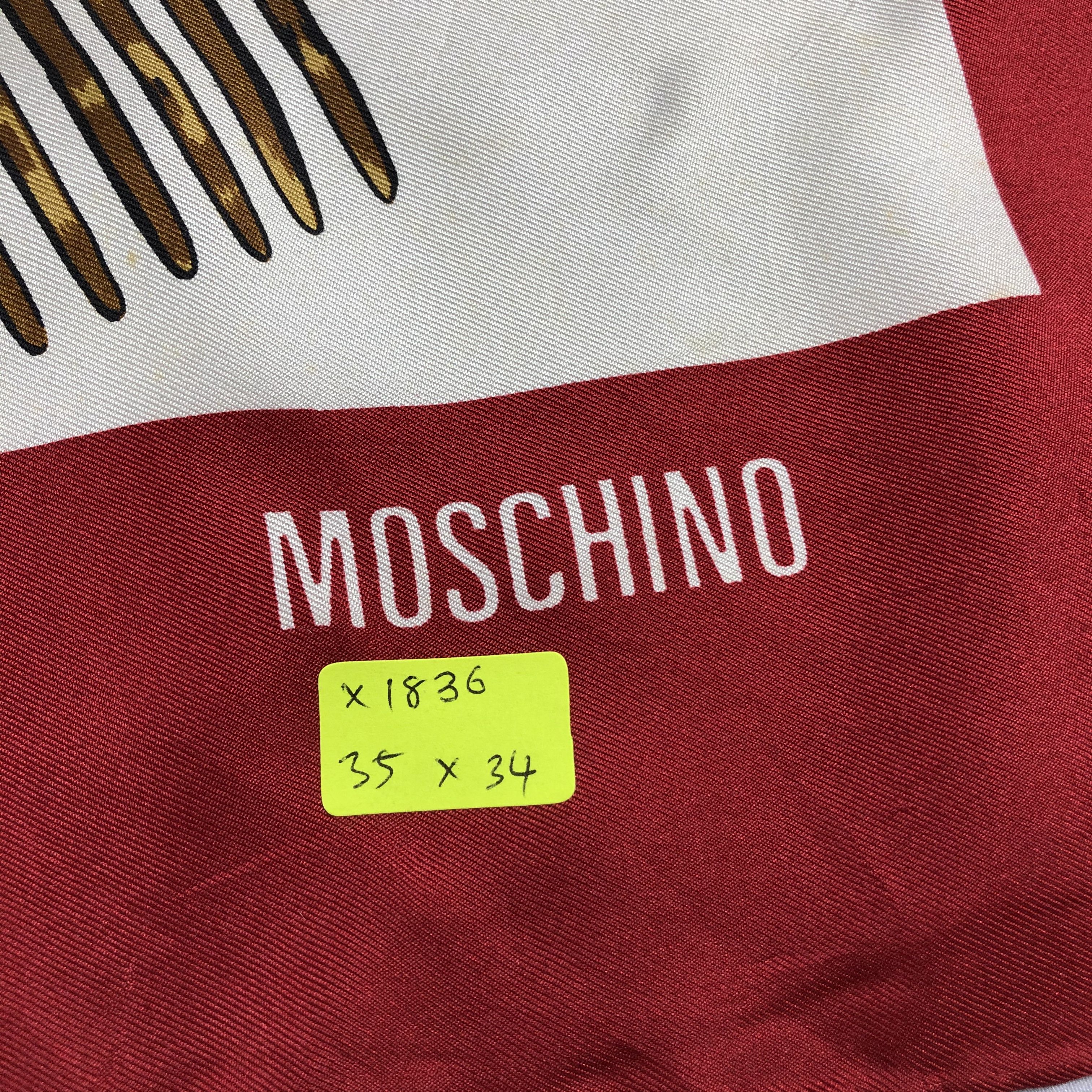 Vintage Vintage Moschino Silk Scarf Size ONE SIZE - 16 Thumbnail