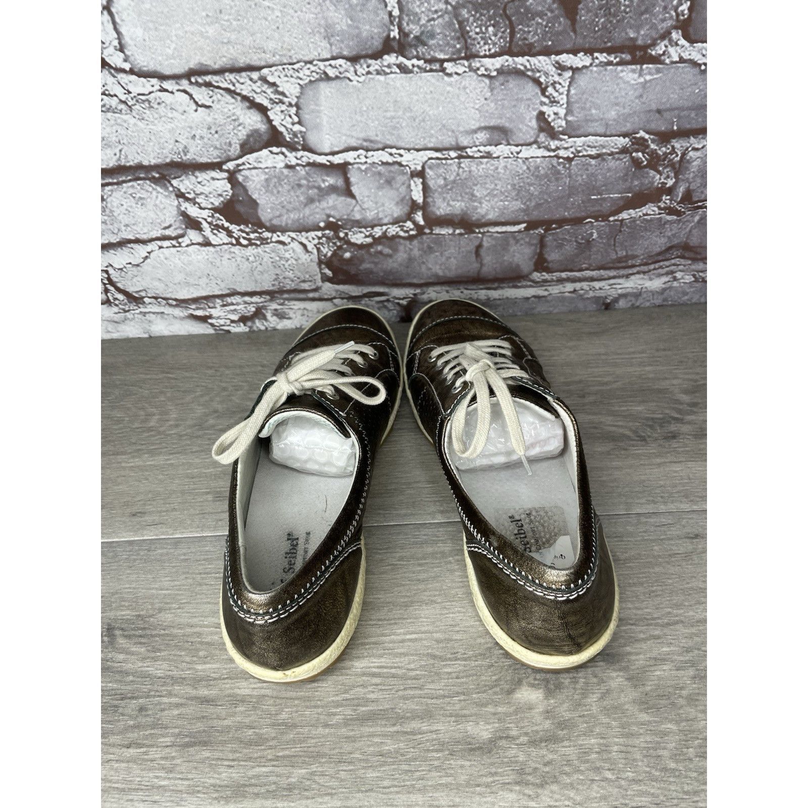 JOSEF SEIBAL Josef Seibel Comfort Metallic Silver Leather Casual Shoes Wo Size US 9.5 / IT 39.5 - 9 Thumbnail