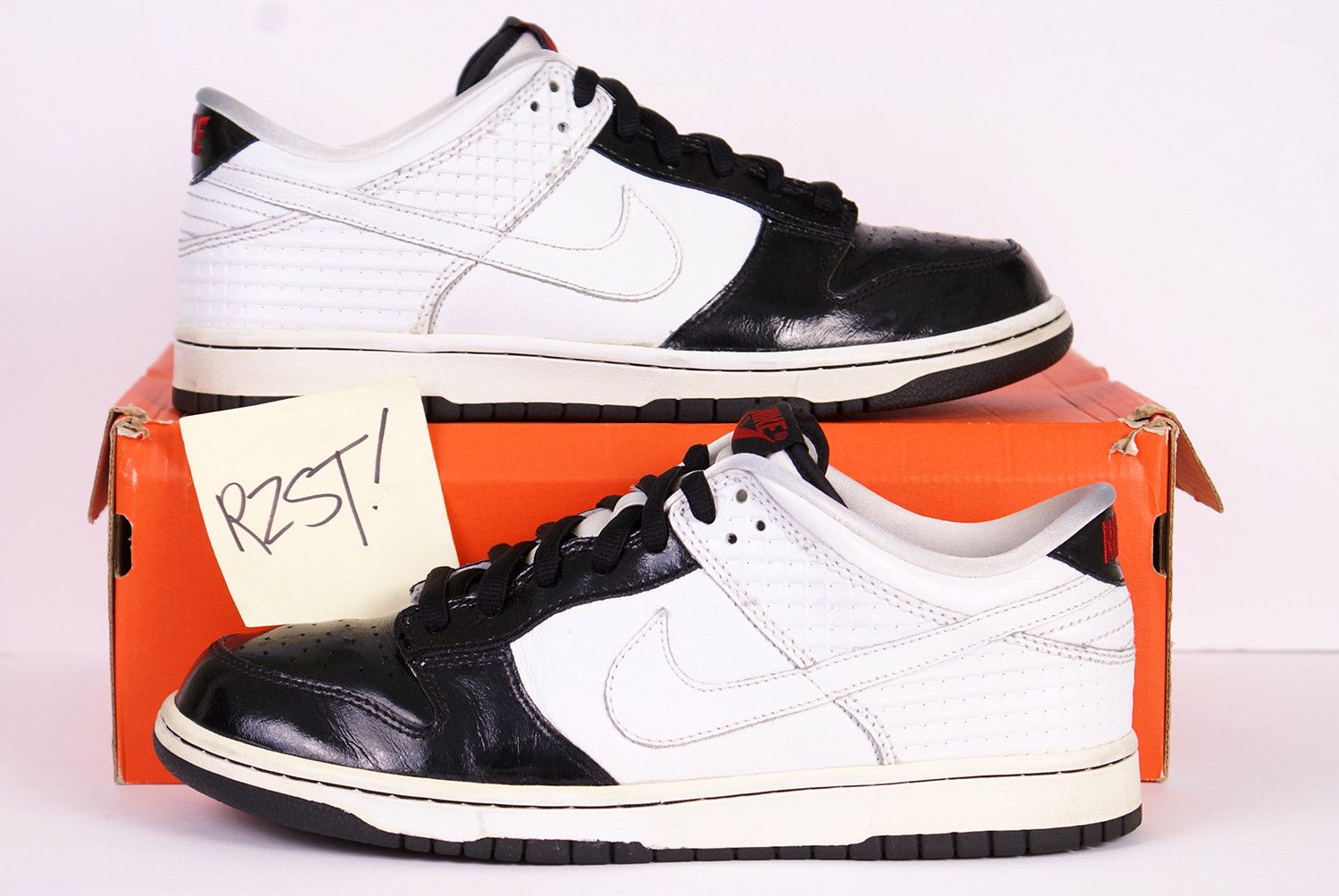 Nike 2007 Nike Dunk Low Premium JORDAN PACK TUXEDO White Black XI Size US 10.5 / EU 43-44 - 1 Thumbnail