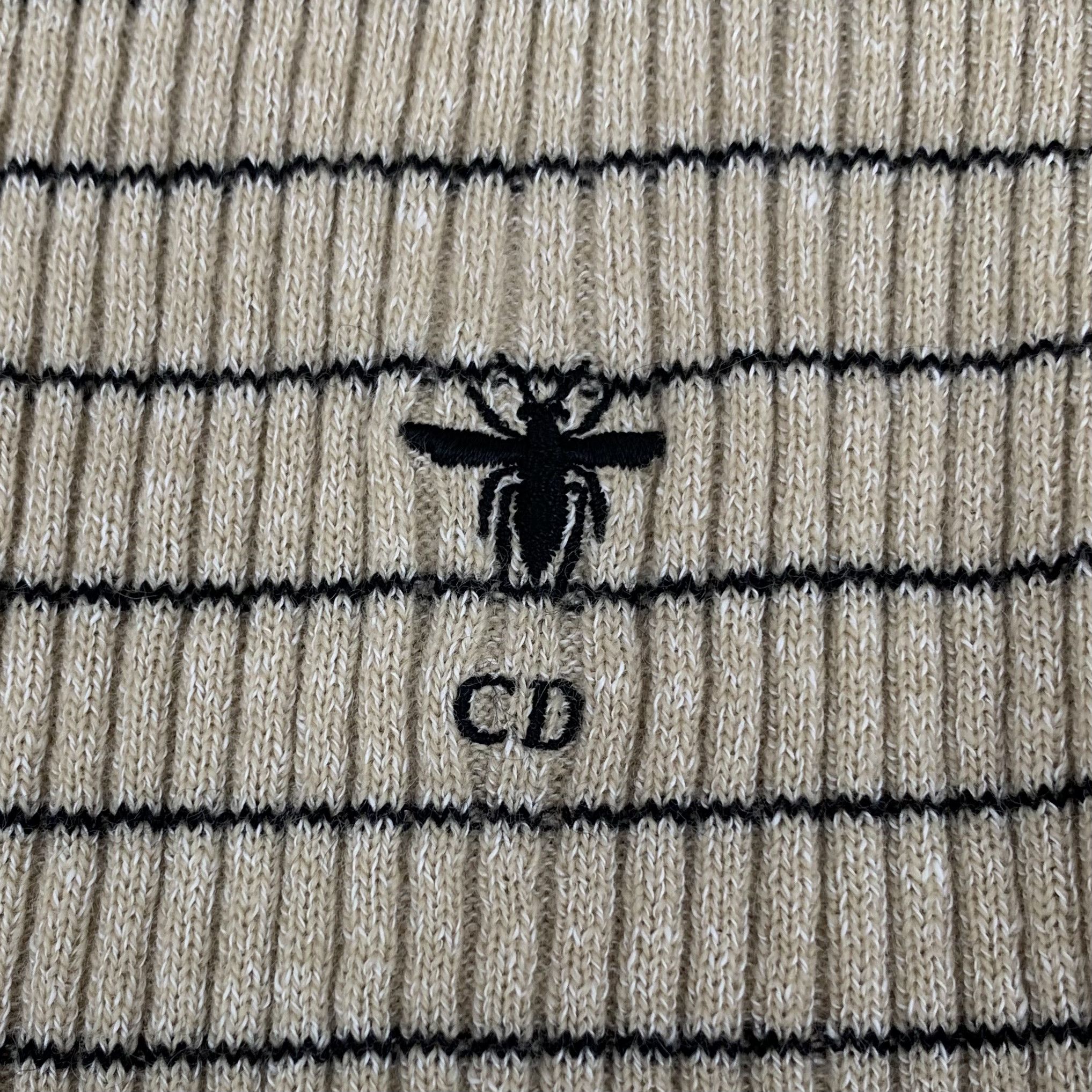 Dior Dior Brown Striped Cashmere Knit Tee (Size 42) Size M / US 6-8 / IT 42-44 - 5 Thumbnail