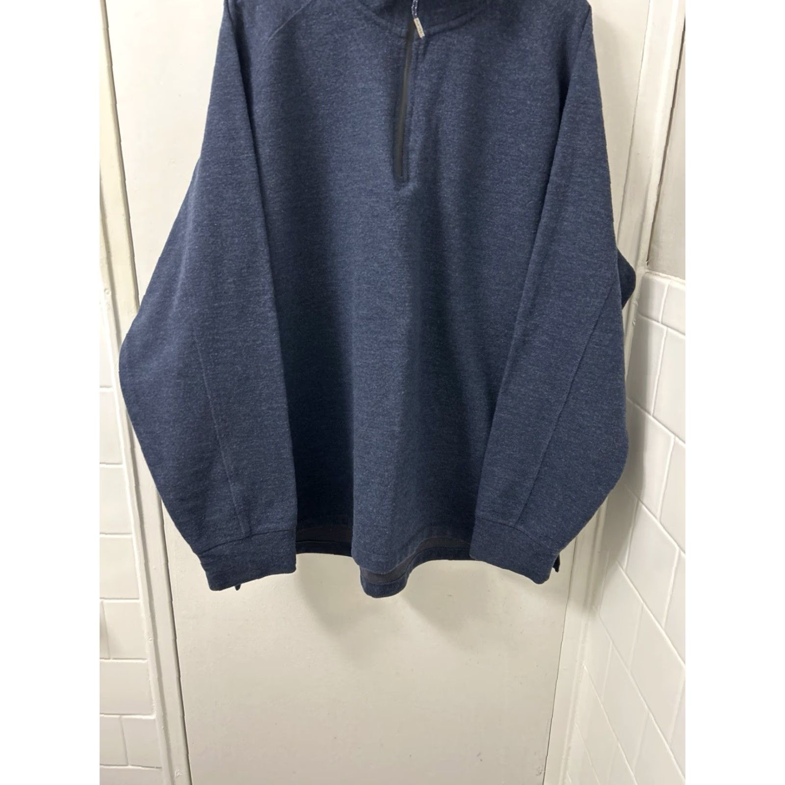 Orvis Orvis Trout Bum 1/4 Zip Mens XL Navy Blue Merino Wool Blend Pullover L/S Shirt Size US XL / EU 56 / 4 - 3 Thumbnail