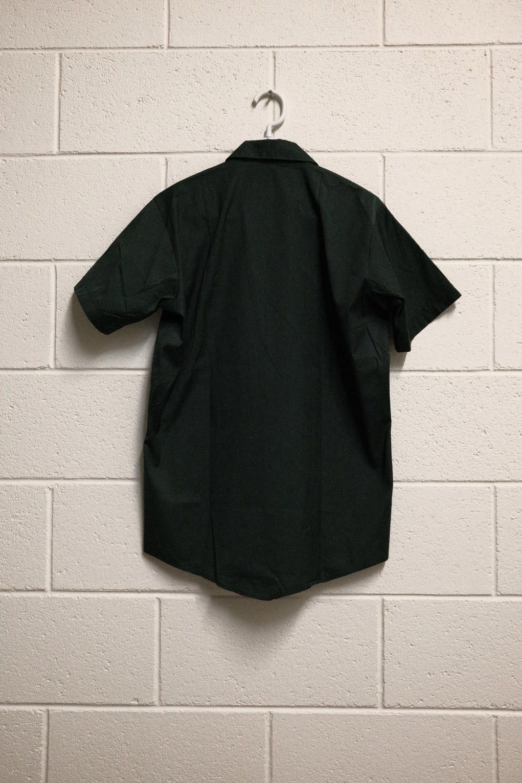 King Men's Dark Green Short Sleeve Button-Up Shirt Medium Size US M / EU 48-50 / 2 - 2 Thumbnail