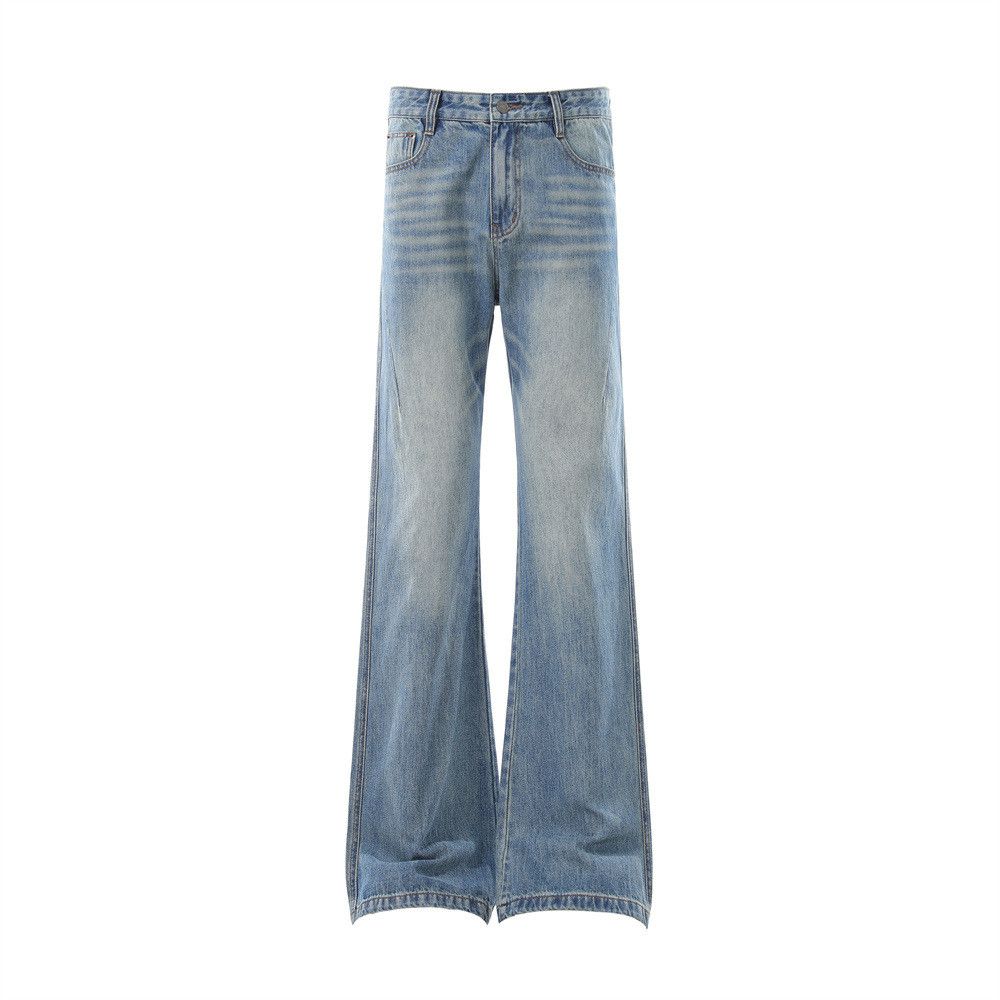 Japanese Brand Men's American-Style Washed & Distressed Flared Jeans Size US 32 / EU 48 - 1 Thumbnail
