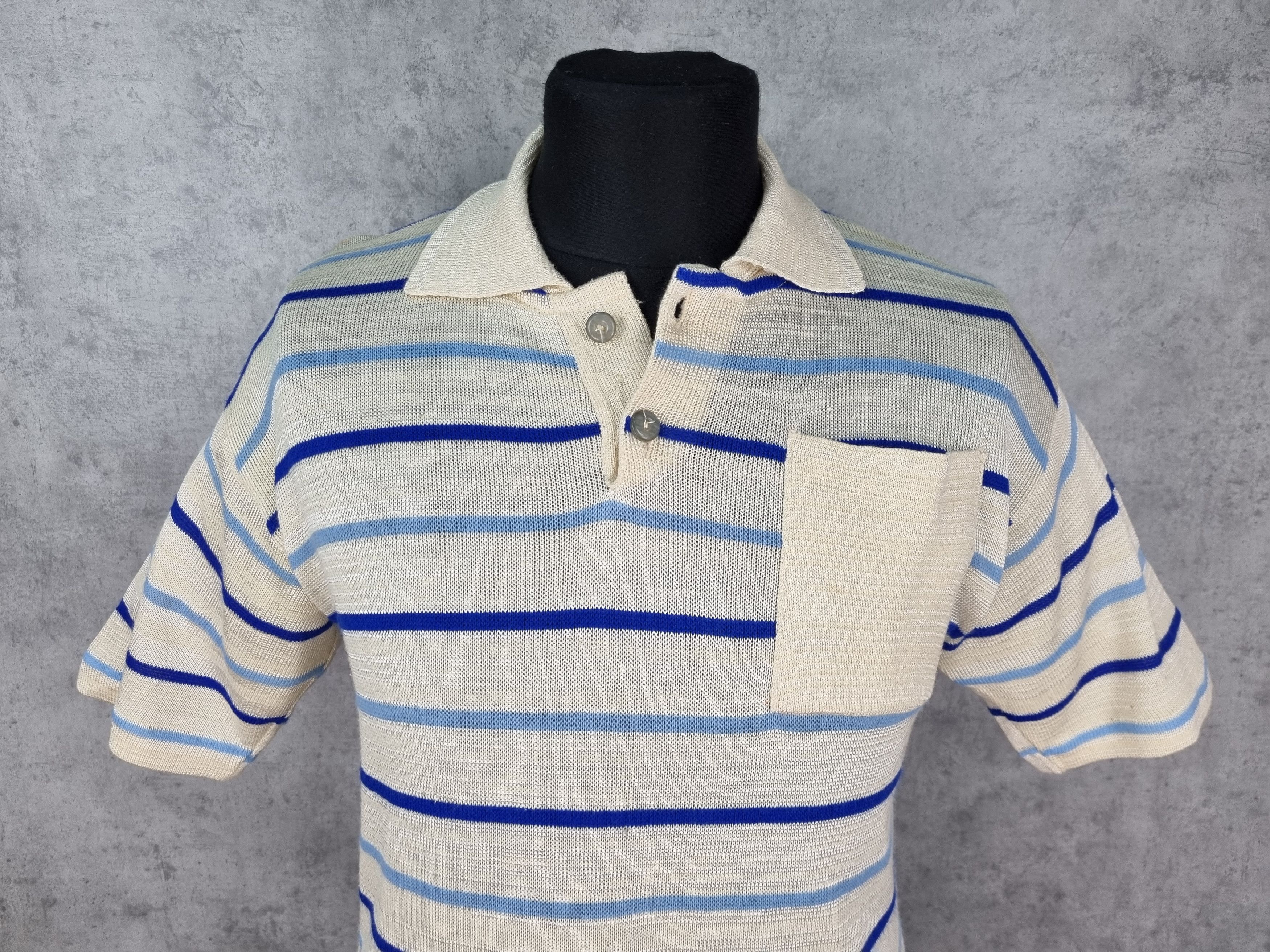 Vintage 90s Rare Knitted Vintage Polo Size US M / EU 48-50 / 2 - 13 Thumbnail