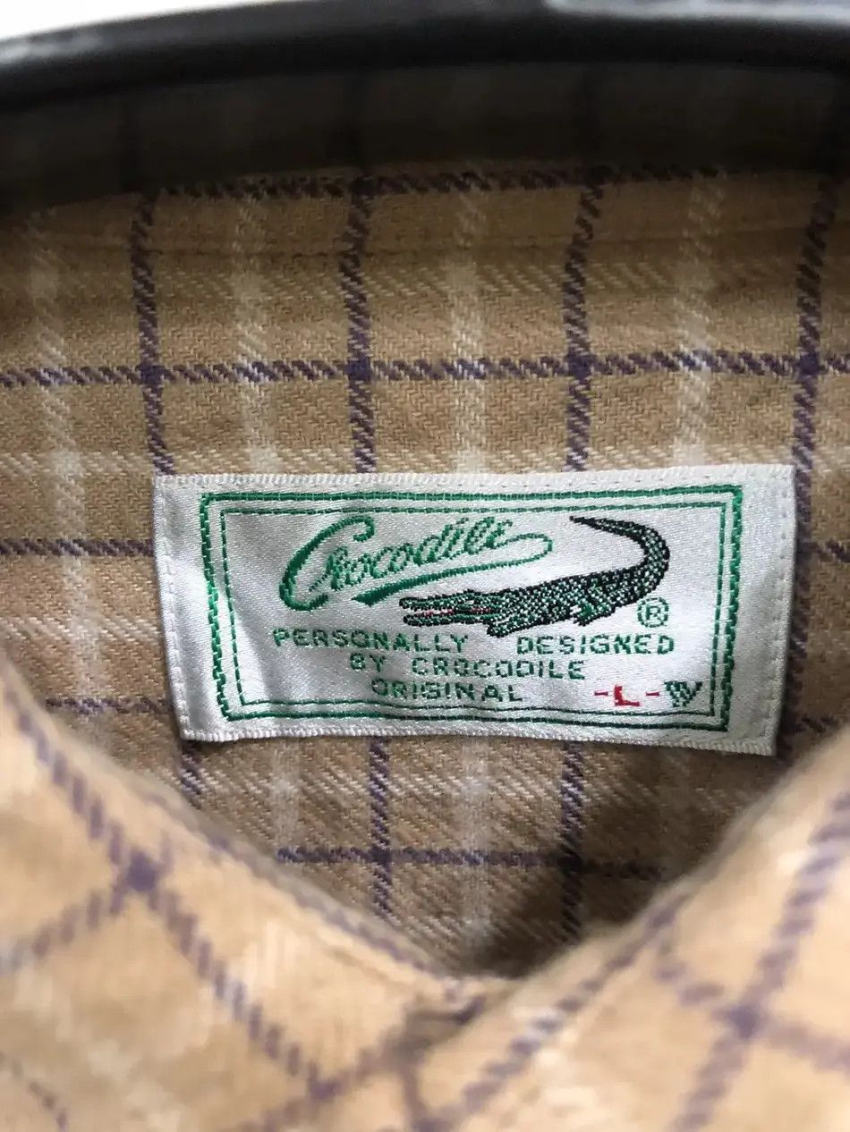 Vintage Vintage Crocodile Plaid Tartan Flannel Shirt 👕 Size US M / EU 48-50 / 2 - 3 Thumbnail