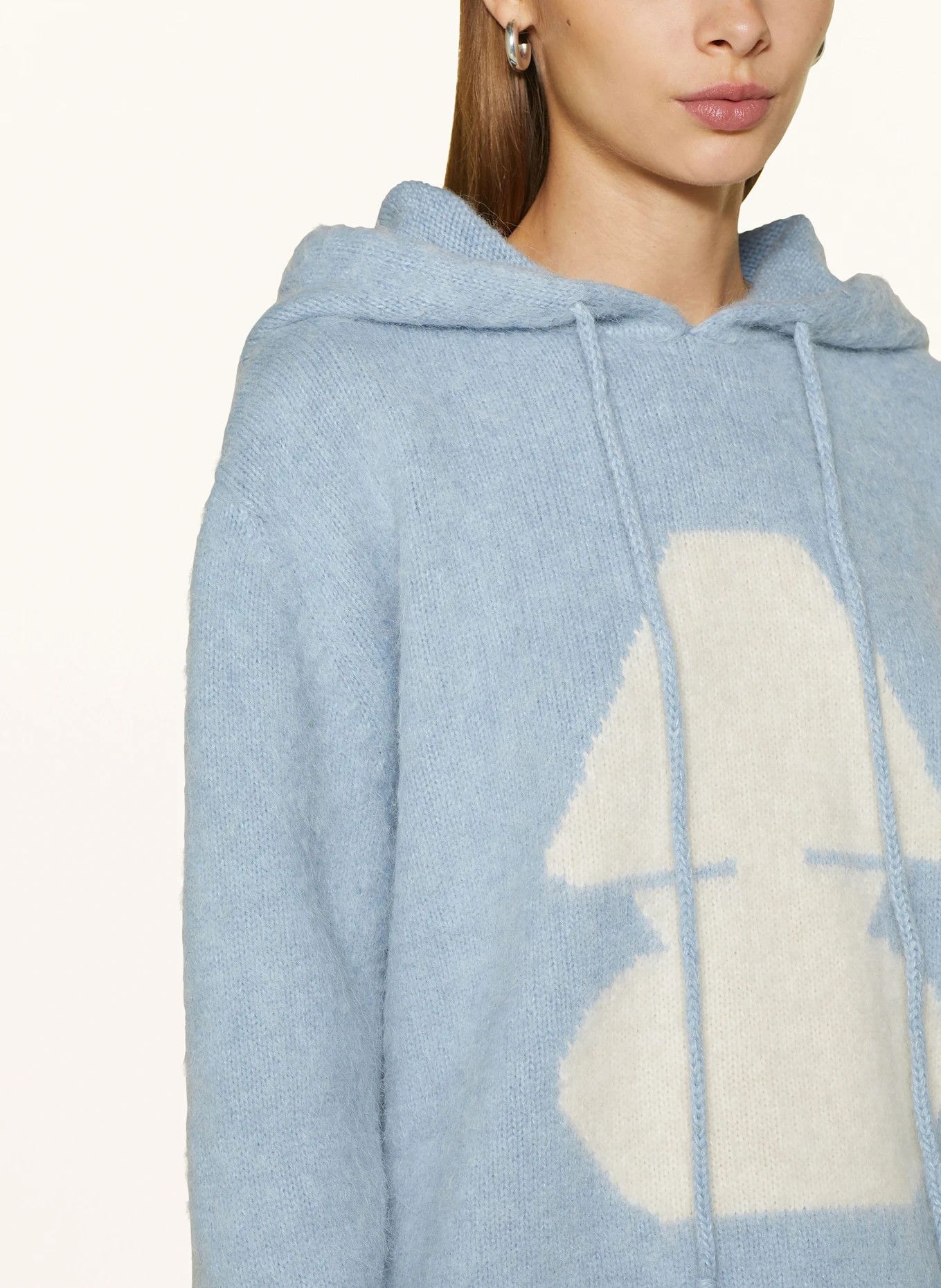AUTRY o1y0725 Logo Hoodie in Sky Blue Size L / US 10 / IT 46 - 2 Thumbnail