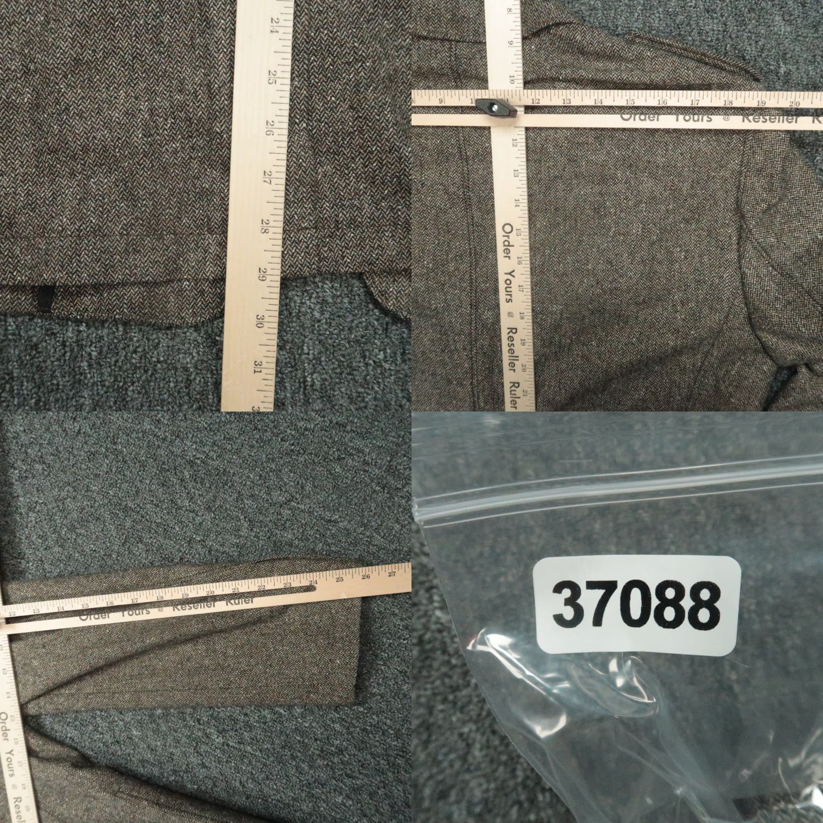 Hugo Boss Hugo Boss Blazer Mens 42R Brown Wool Silk Herringbone Sport Coat Jacket Mens Regular Three-Button Notch Lapel Single-Breasted 2 Piece Vintage: No Size 42R - 9 Thumbnail