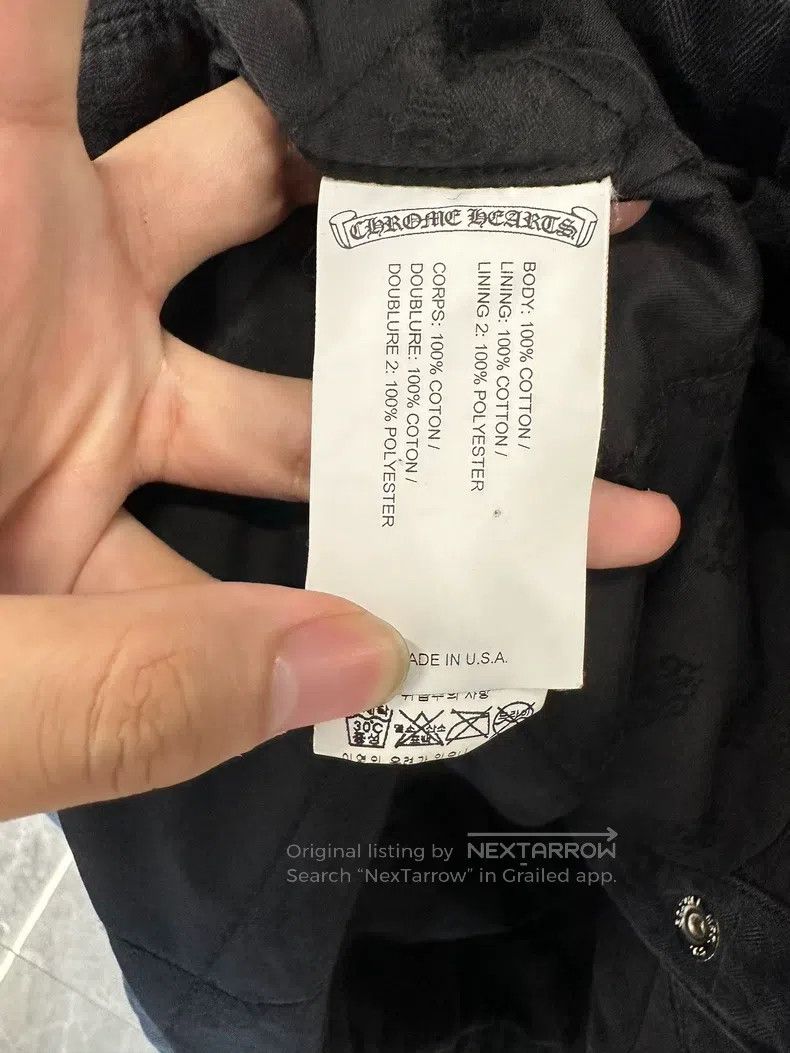 Chrome Hearts CHROME HEARTS Size L Washed black and gray herringbone Work Size US L / EU 52-54 / 3 - 5 Thumbnail