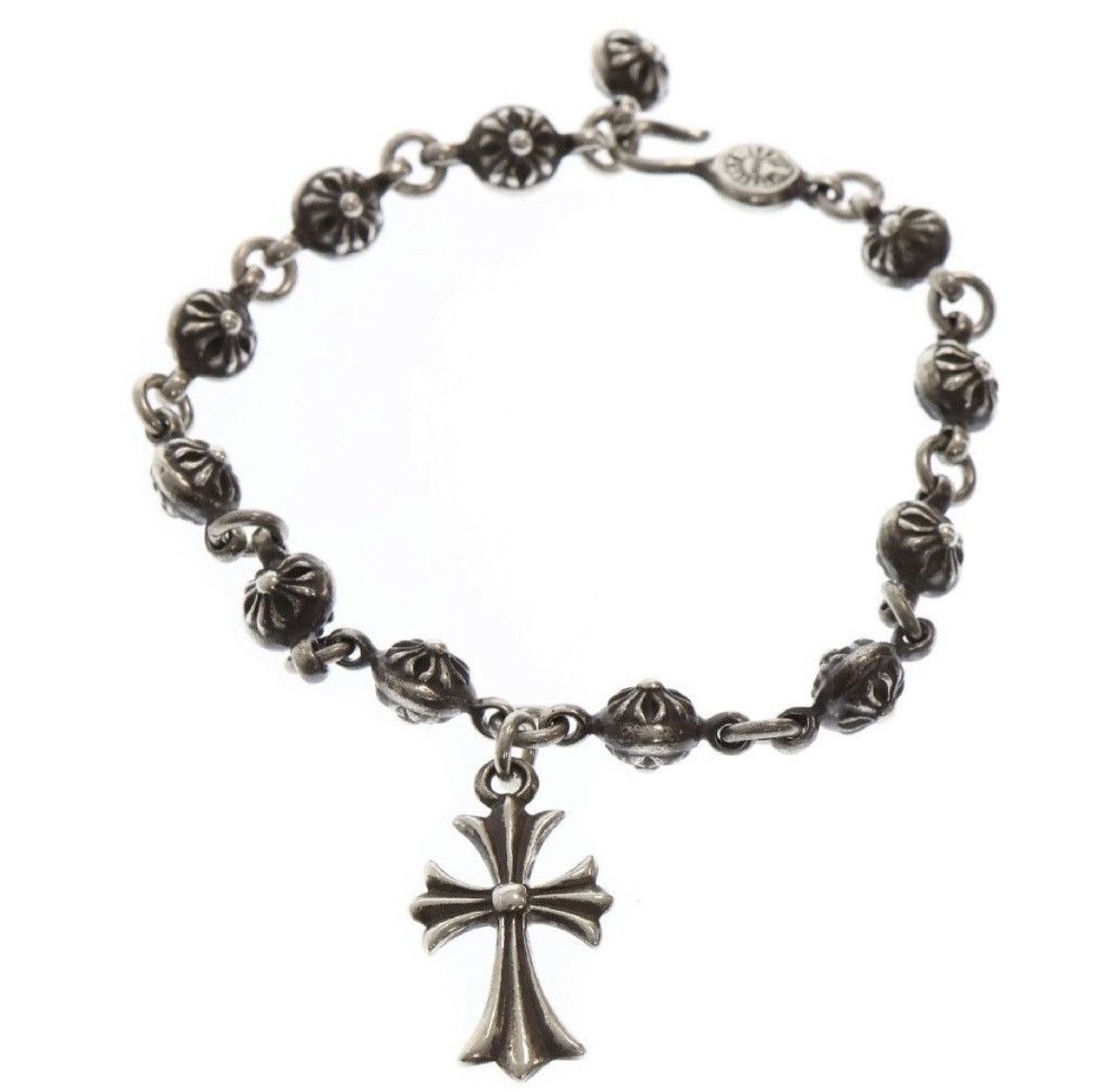 Chrome Hearts Chrome Hearts Cross Ball Silver Bracelet Size ONE SIZE - 1 Thumbnail
