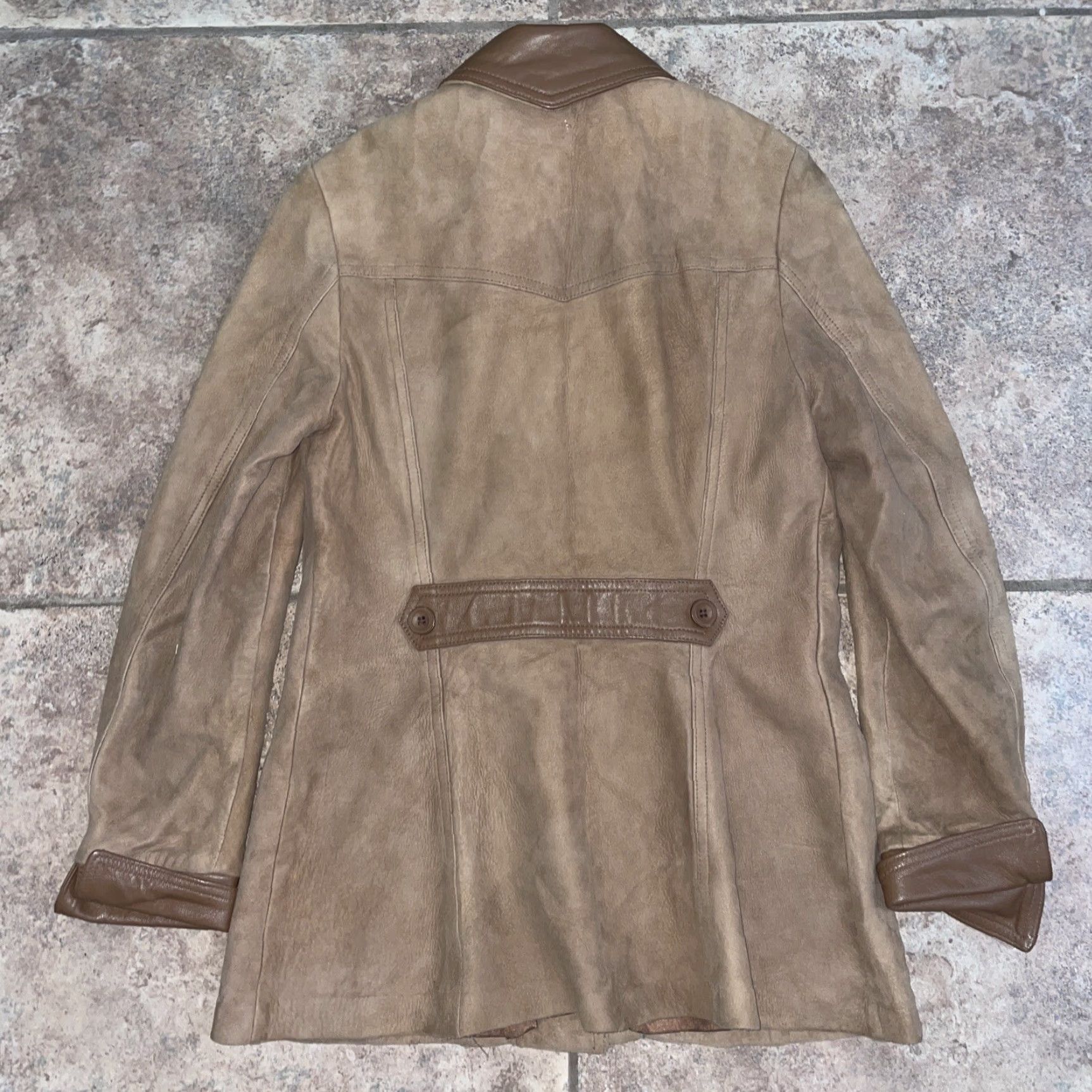 Vintage VTG Leathers By New England Brown Sued Jacket Womens Size M Size M / US 6-8 / IT 42-44 - 4 Thumbnail