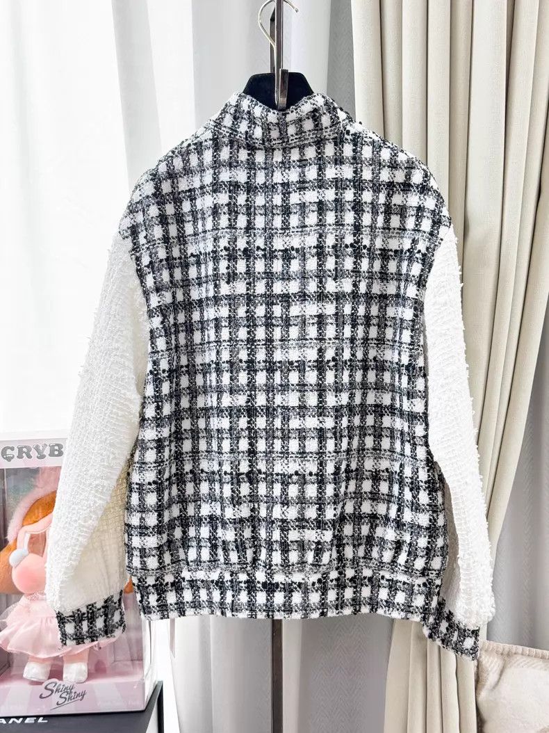 Chanel Chanel Plaid pearl stitching four-pocket knitted jacket Size XS / US 0-2 / IT 36-38 - 3 Thumbnail