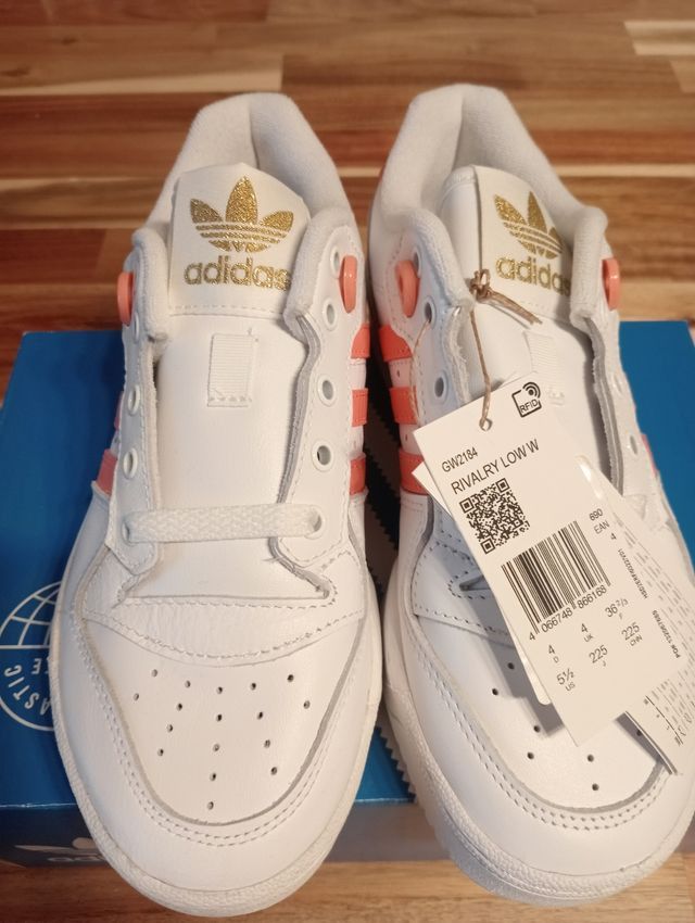Adidas WMNS Adidas Rivalry Low White Coral Fusion Size US 5.5 / IT 35.5 - 4 Thumbnail
